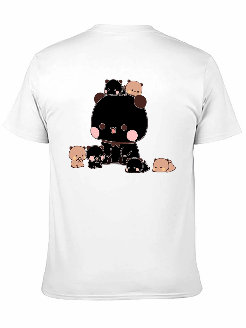 Cute Bear Graphic T-Shirt - Black
