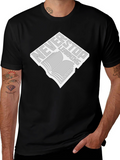 Never Stop Learning Black T-Shirt - Book Design