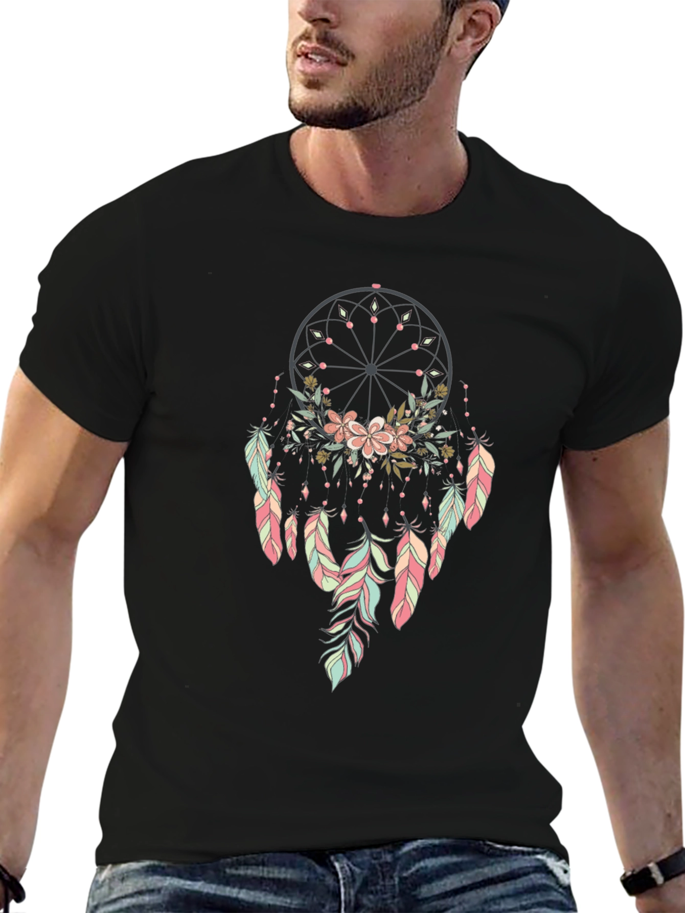 Dreamcatcher Graphic Black T-Shirt