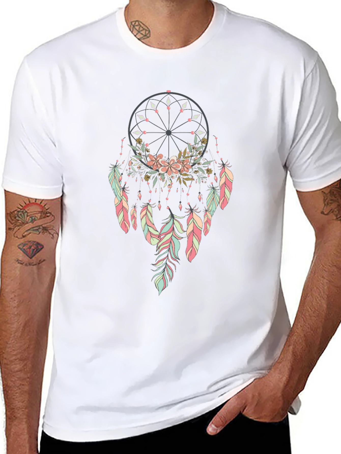 Dreamcatcher Graphic Black T-Shirt