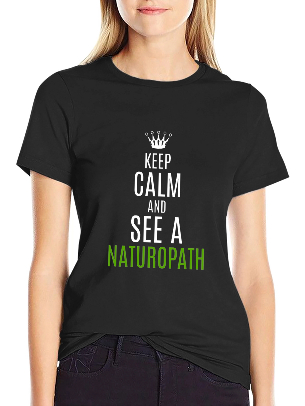 Keep Calm Naturopath T-Shirt Funny Health Tee