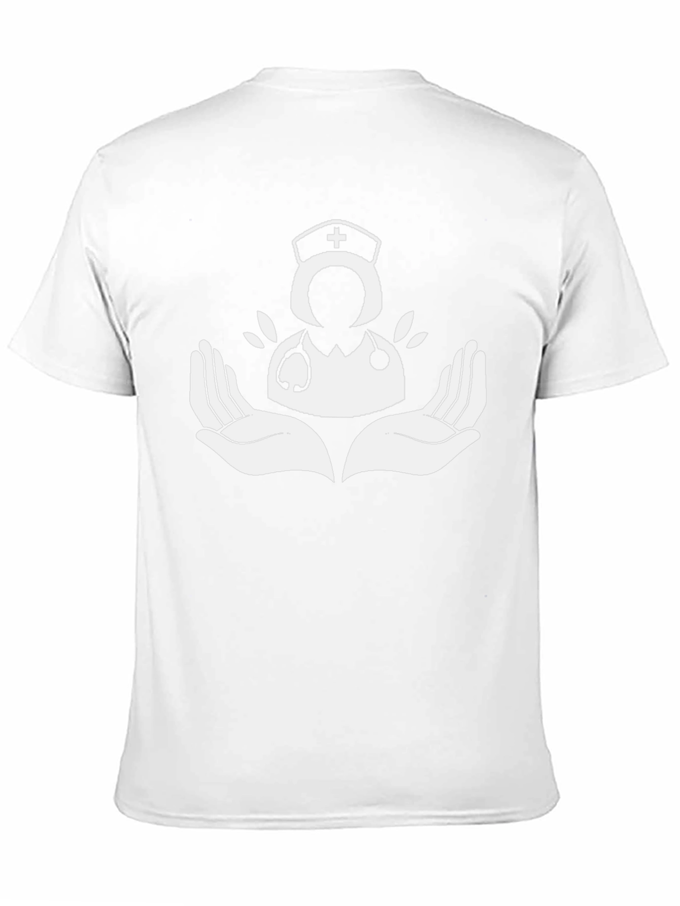 Nurse Graphic Tee - Caring Hands Design T-Shirt