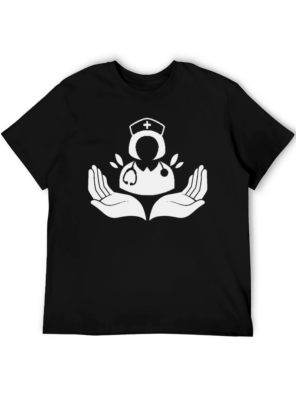 Nurse Graphic Tee - Caring Hands Design T-Shirt