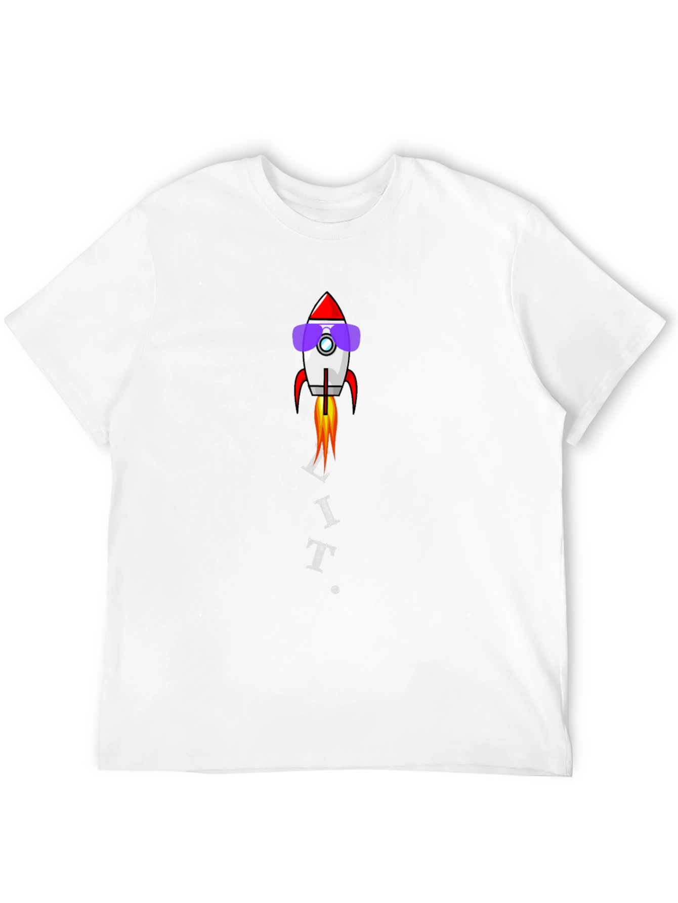 Rocket Sunglasses Graphic Black T-Shirt