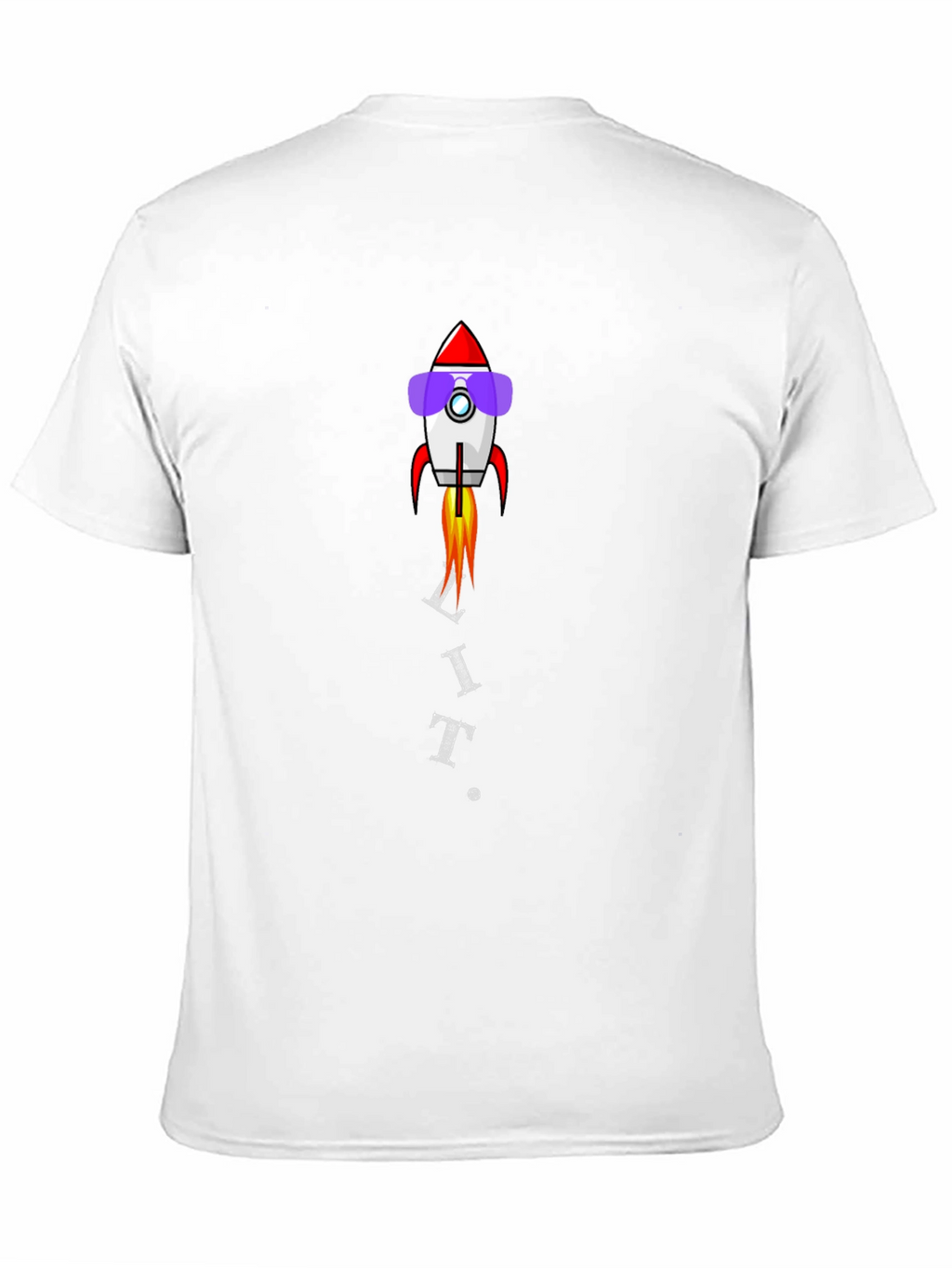 Rocket Sunglasses Graphic Black T-Shirt