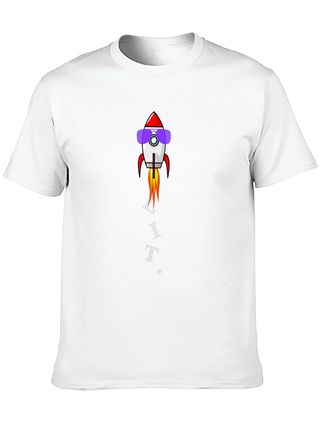 Rocket Sunglasses Graphic Black T-Shirt