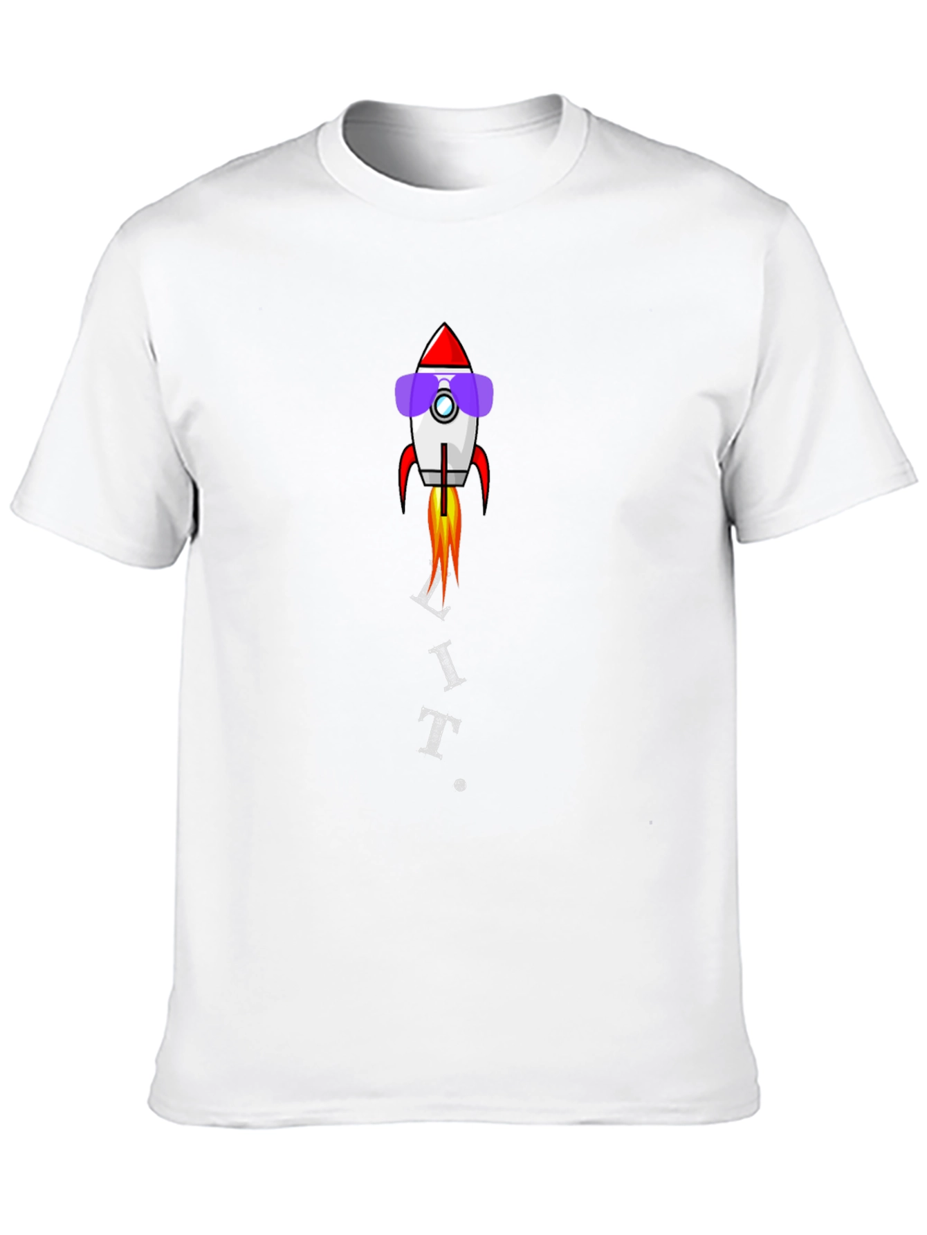 Rocket Sunglasses Graphic Black T-Shirt