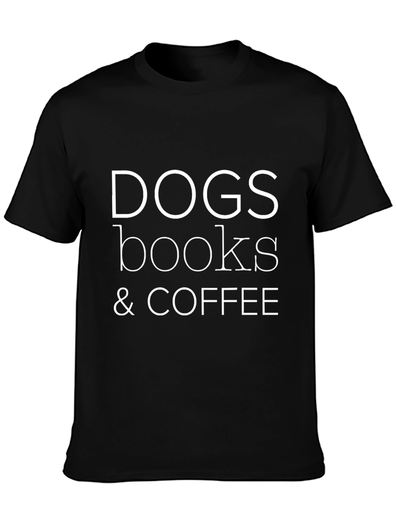 Dogs Books & Coffee T-Shirt – Cozy Lifestyle Graphic Tee