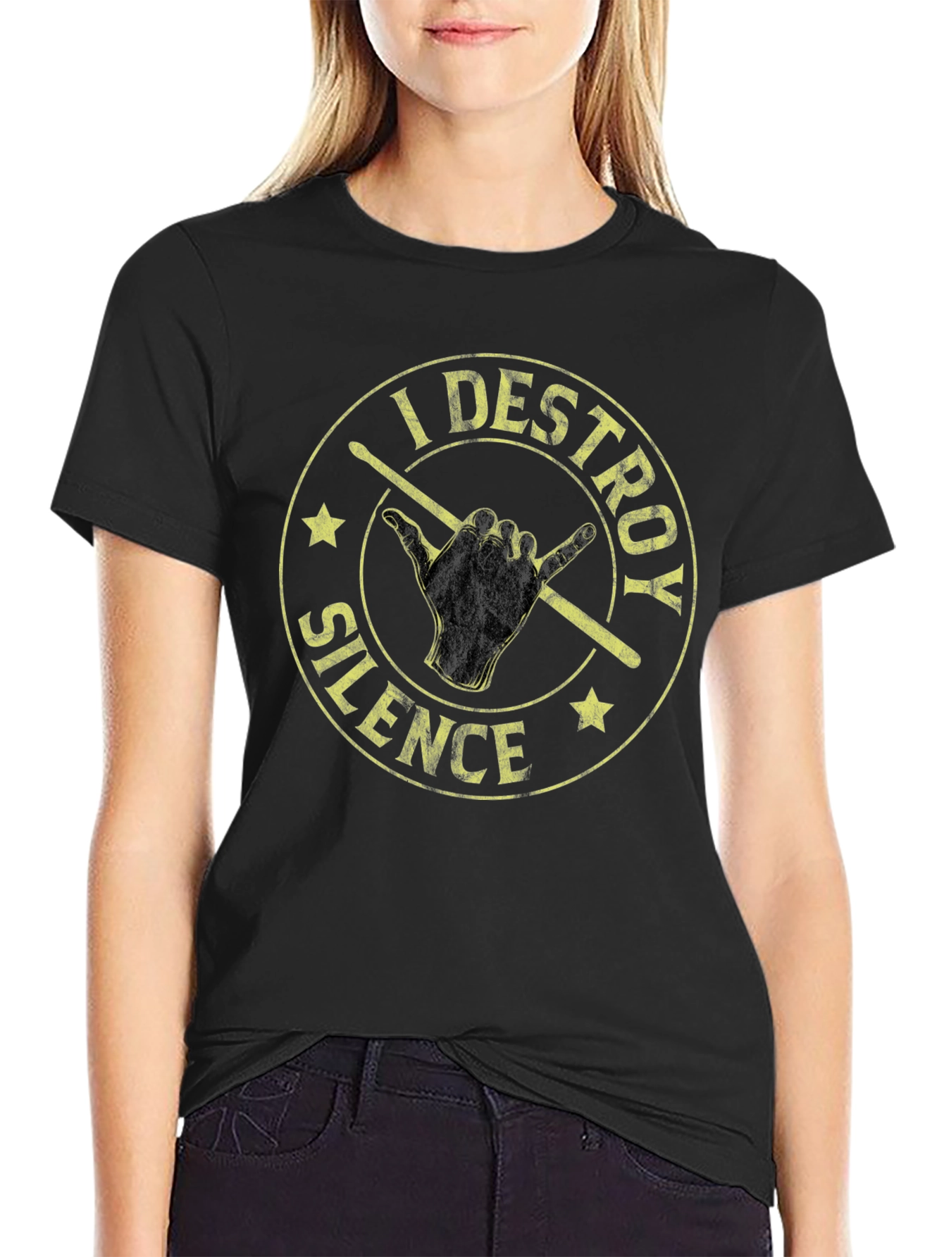 I Destroy Silence Drummer T-Shirt