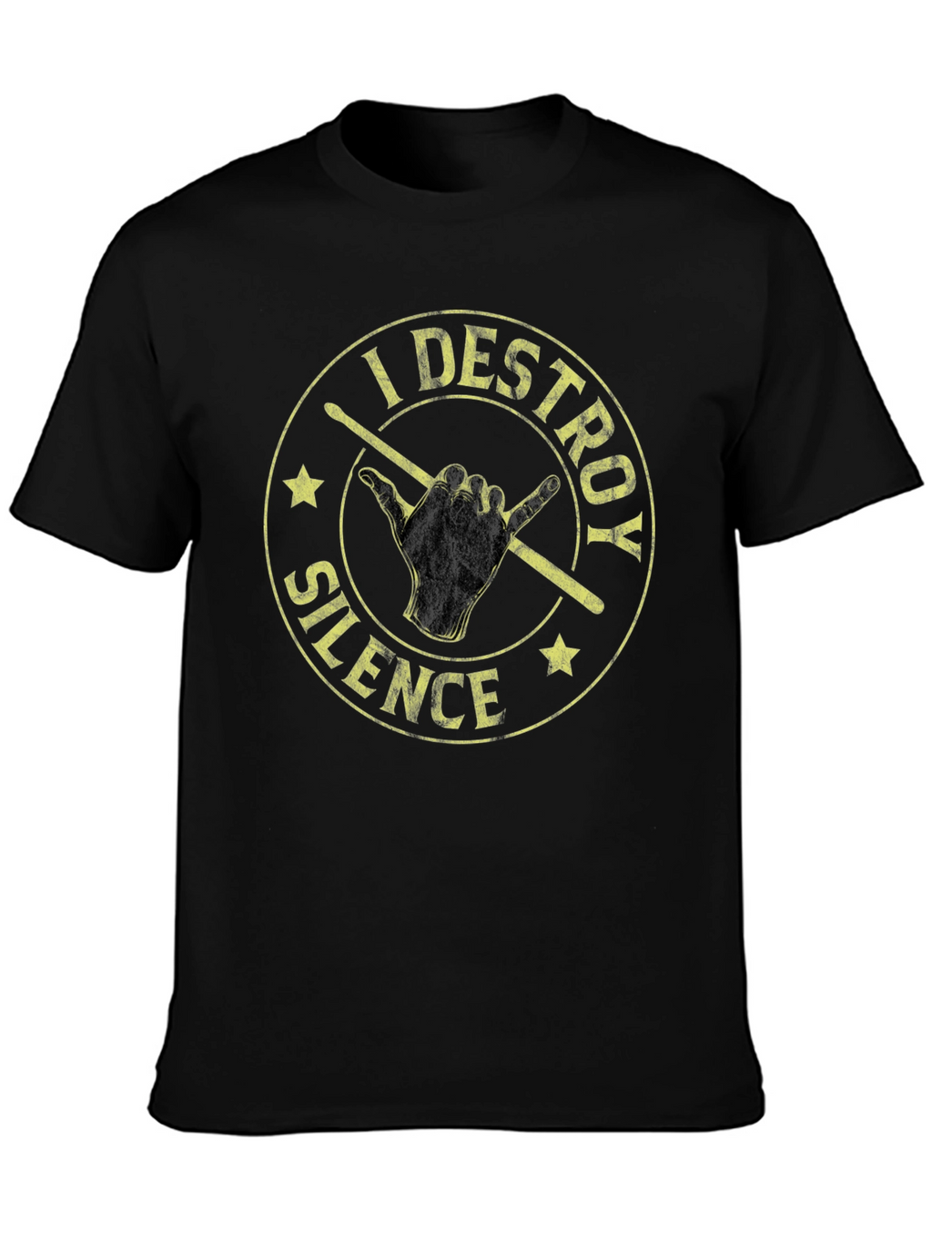I Destroy Silence Drummer T-Shirt