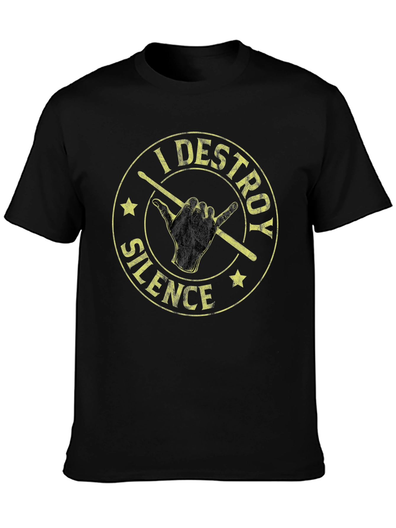 I Destroy Silence Drummer T-Shirt