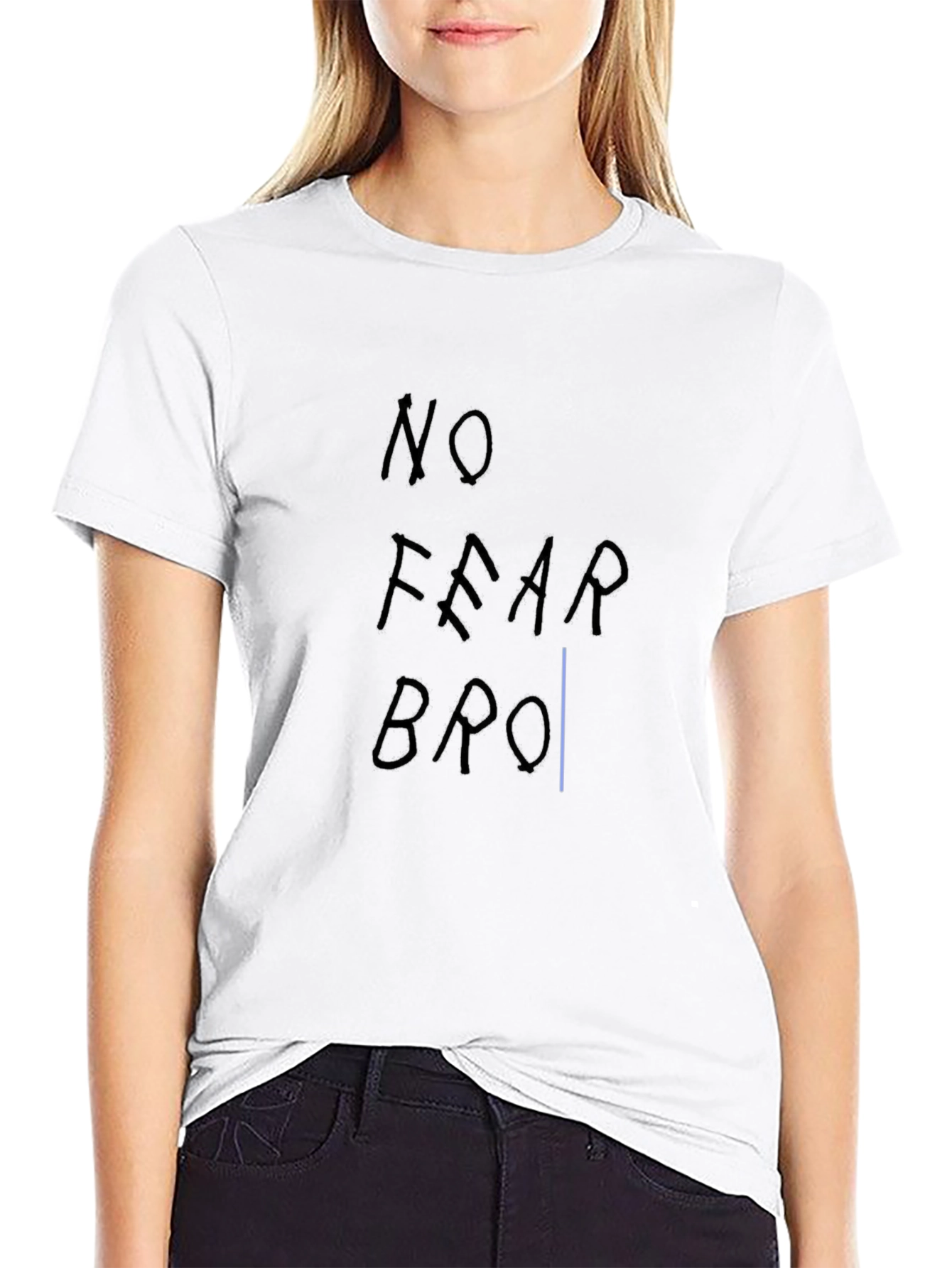 No Fear Bro T-Shirt - Black Casual Tee