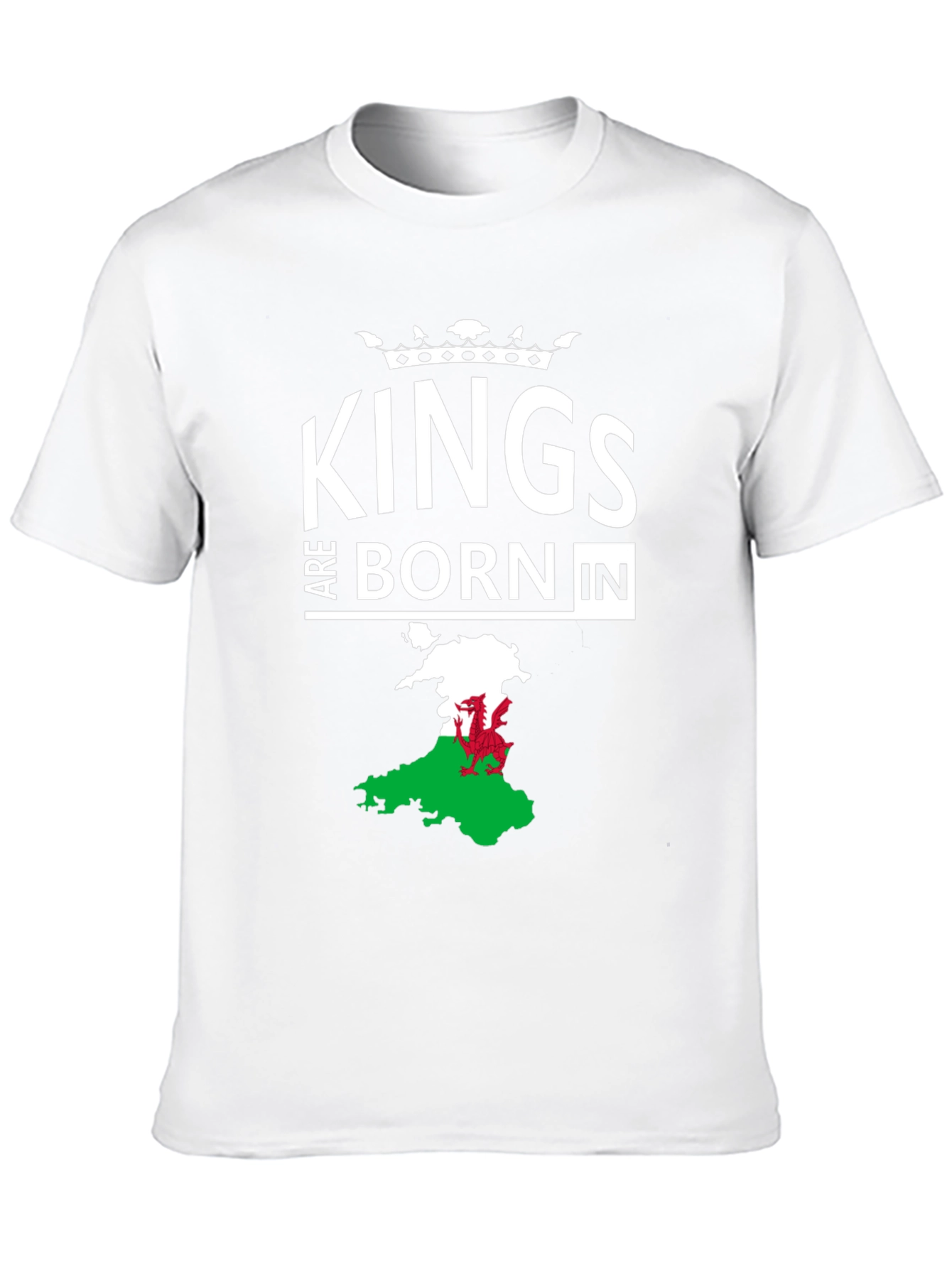 Kings Are Born In Wales Mens T-Shirt