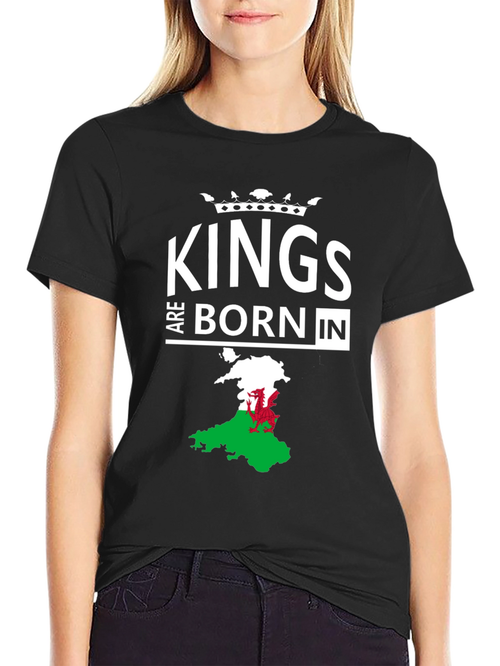 Kings Are Born In Wales Mens T-Shirt