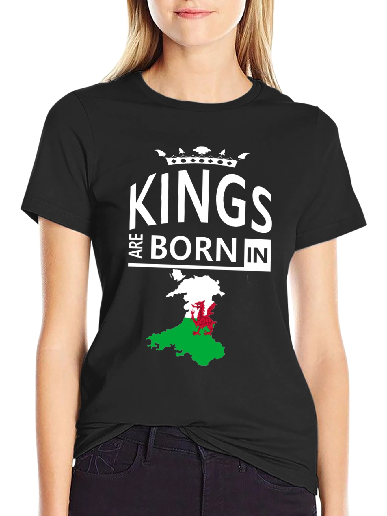 Kings Are Born In Wales Mens T-Shirt
