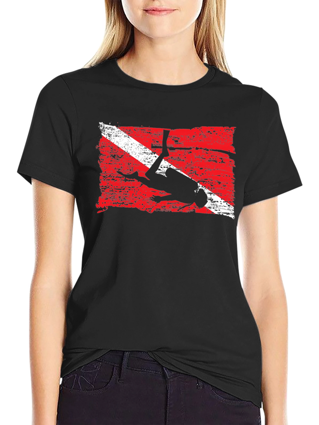 Diver Down Flag Graphic T-Shirt