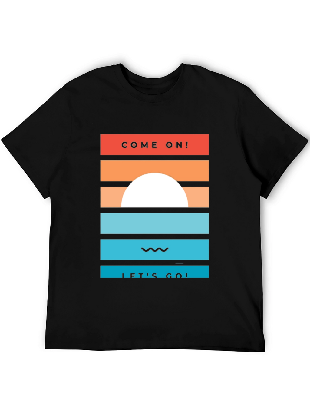 Sunset Graphic Tee - Come On! Lets Go!