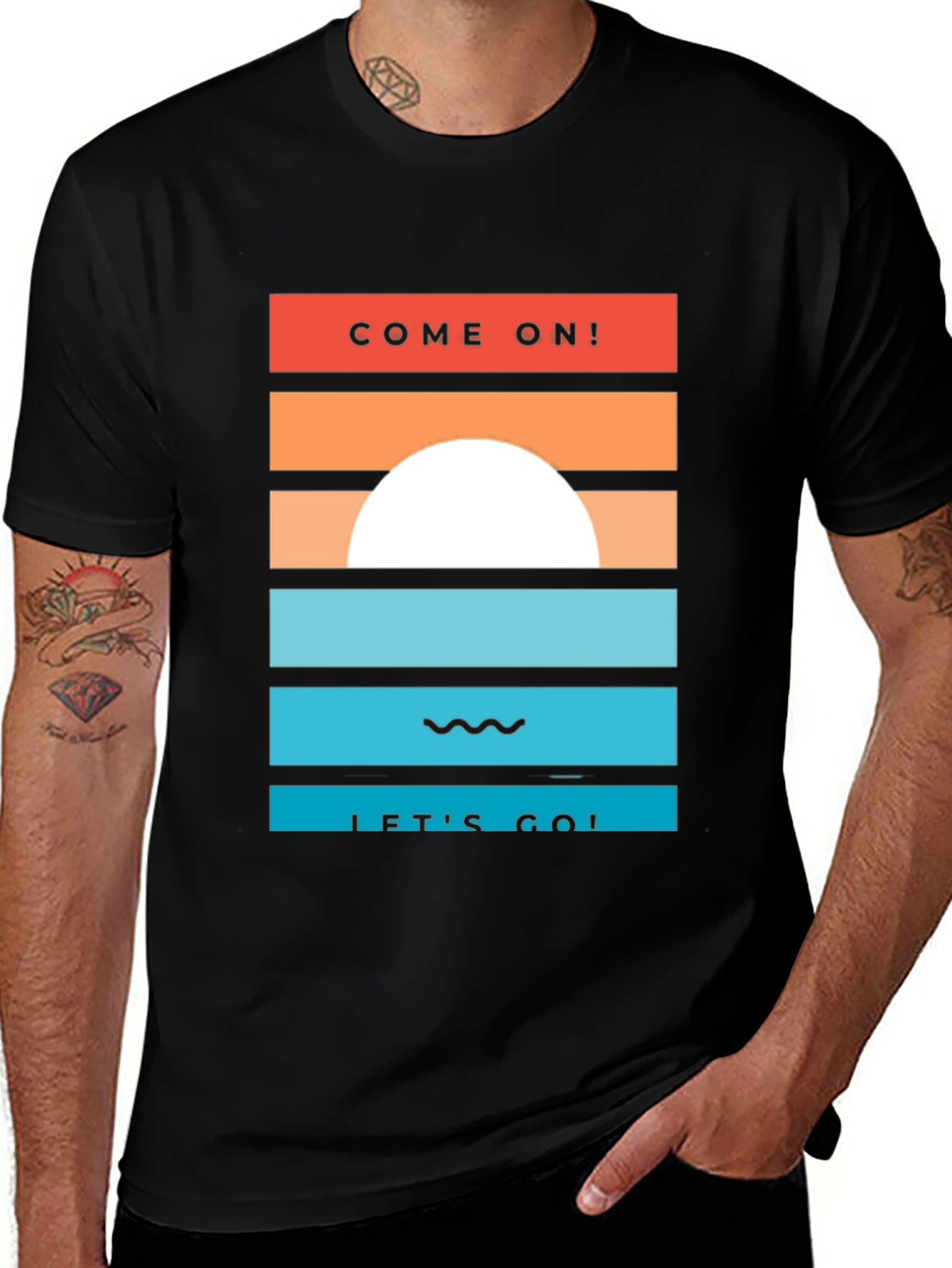 Sunset Graphic Tee - Come On! Lets Go!
