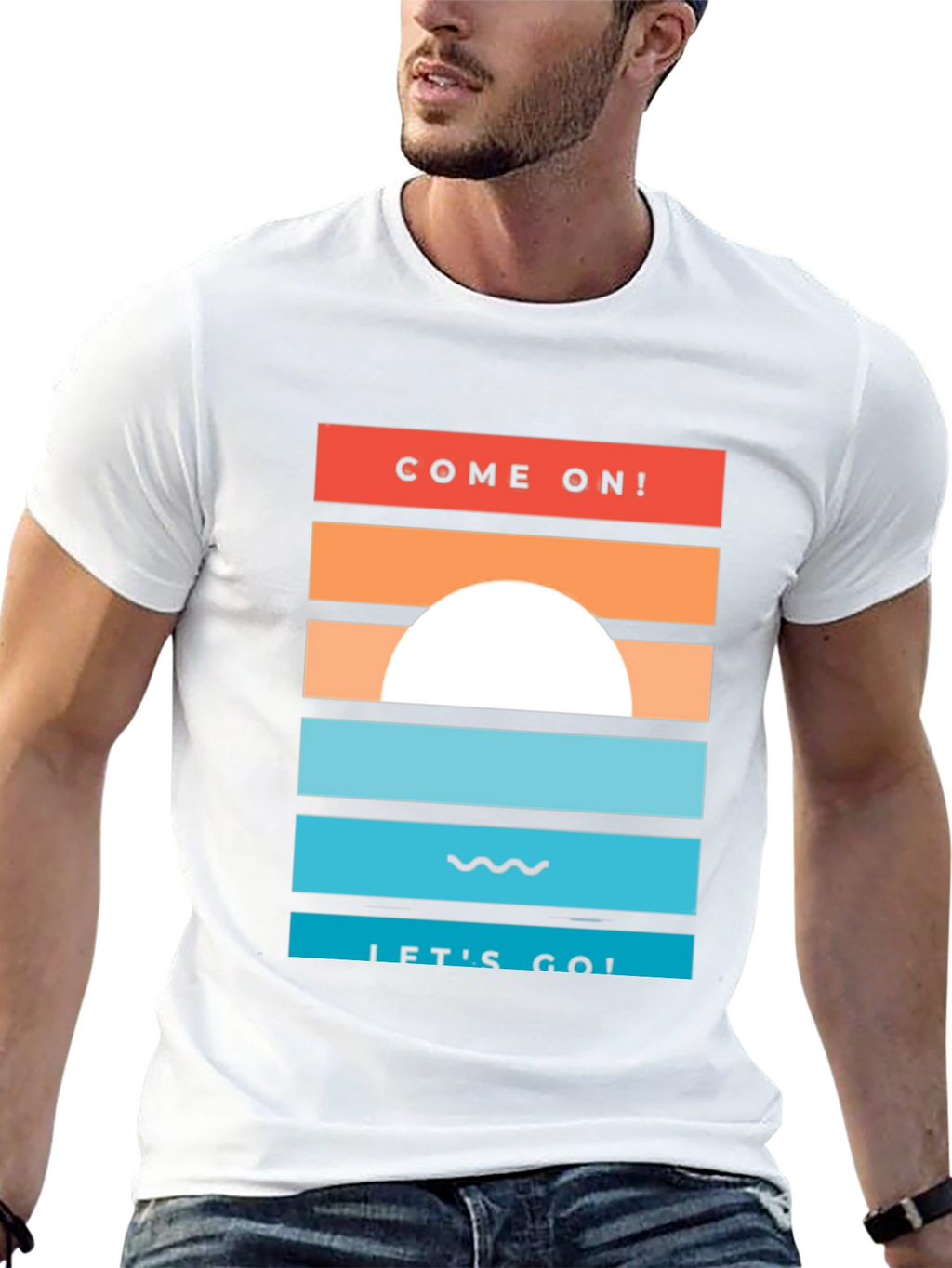 Sunset Graphic Tee - Come On! Lets Go!
