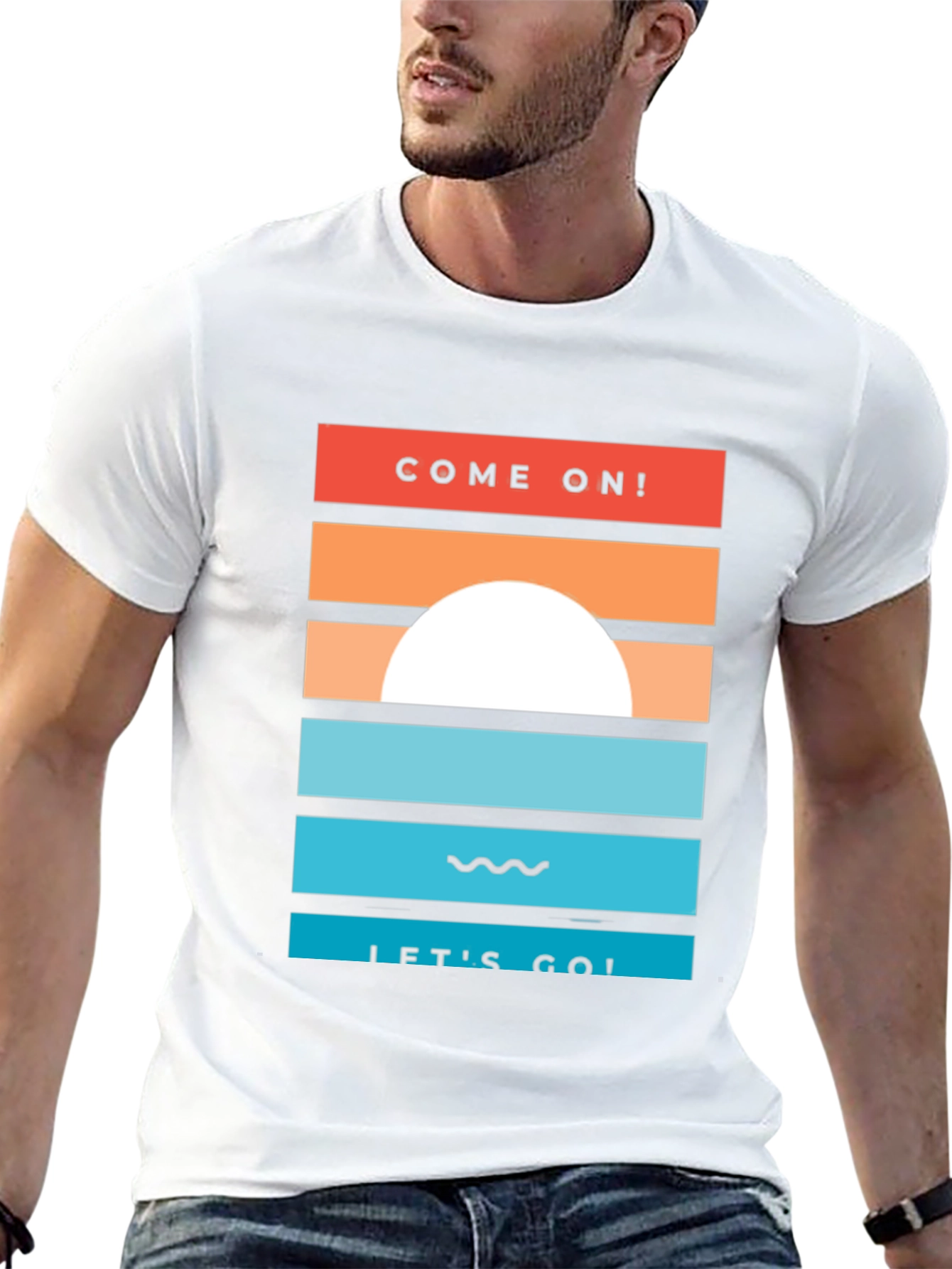 Sunset Graphic Tee - Come On! Lets Go!