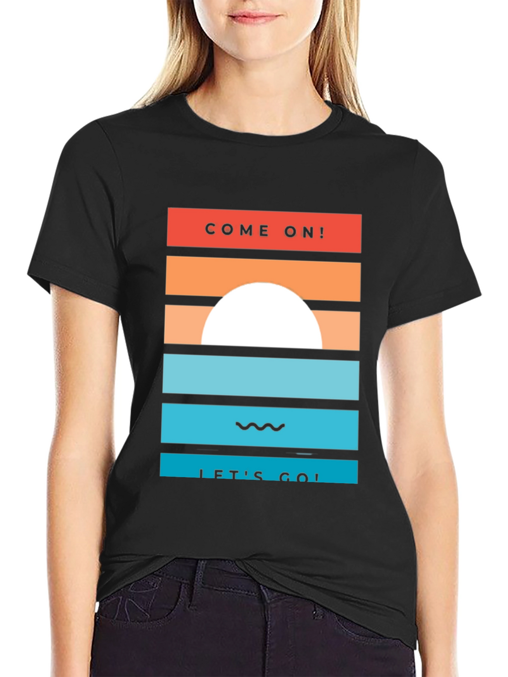 Sunset Graphic Tee - Come On! Lets Go!