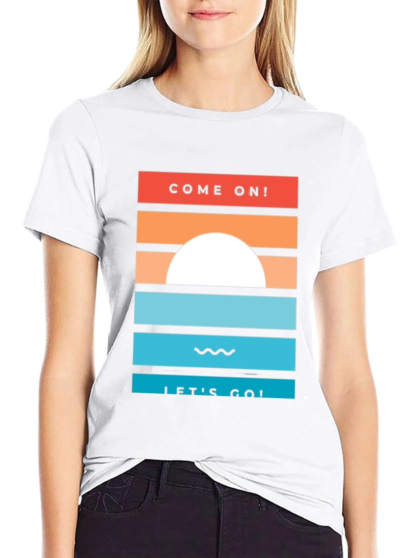 Sunset Graphic Tee - Come On! Lets Go!