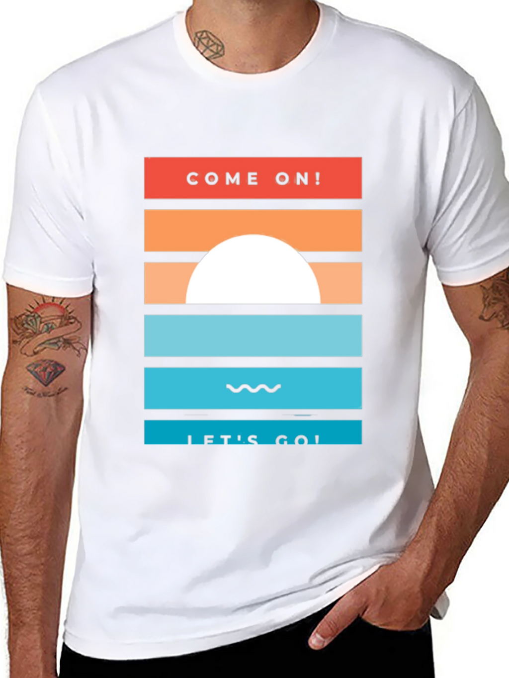 Sunset Graphic Tee - Come On! Lets Go!
