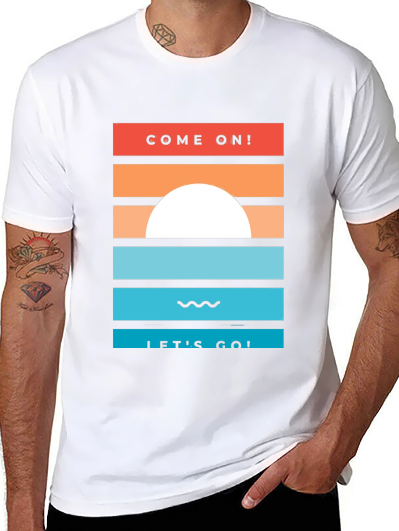 Sunset Graphic Tee - Come On! Lets Go!
