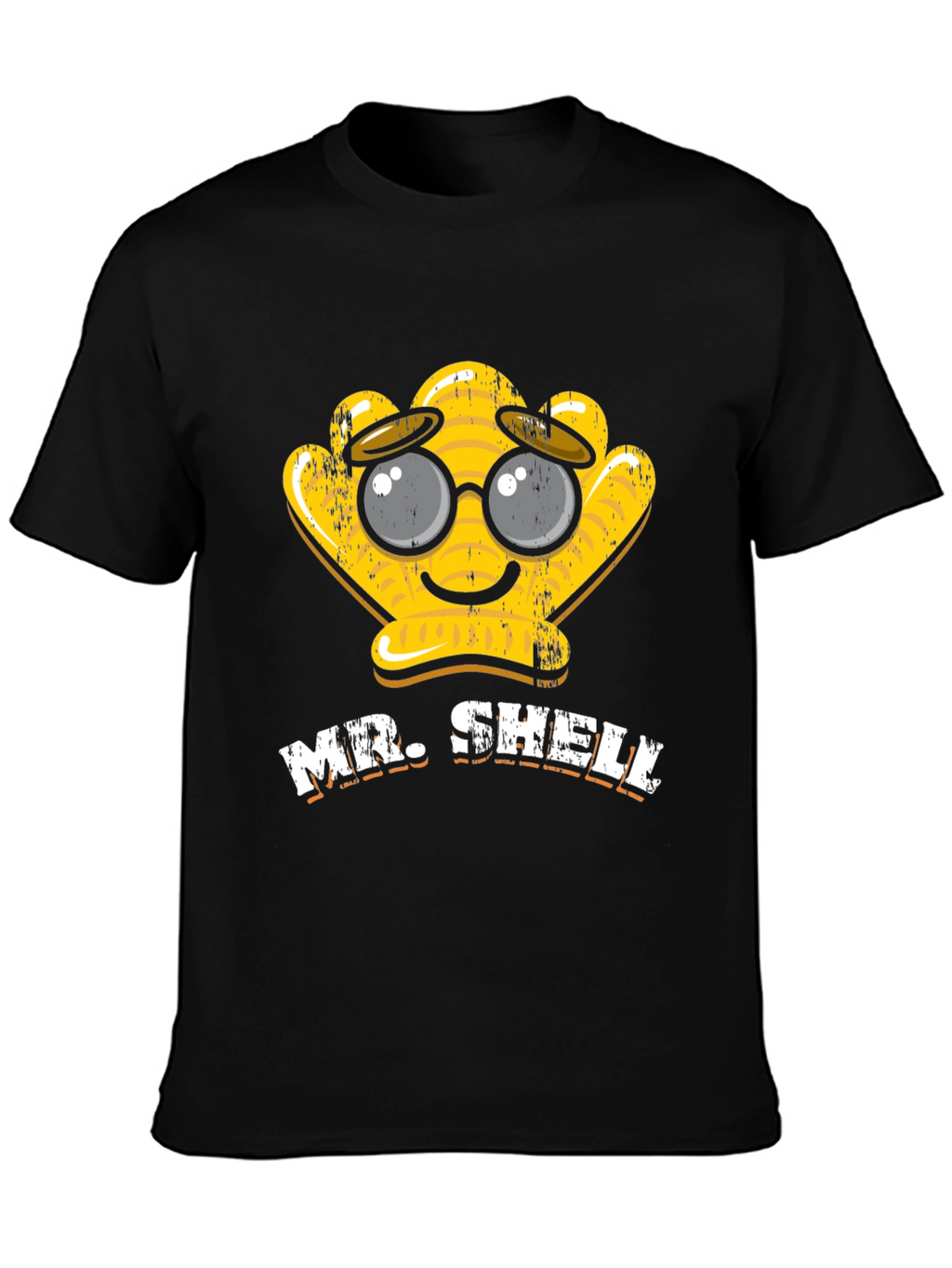 Mr. Shelly Graphic T-Shirt - Cute Cartoon Shell Tee