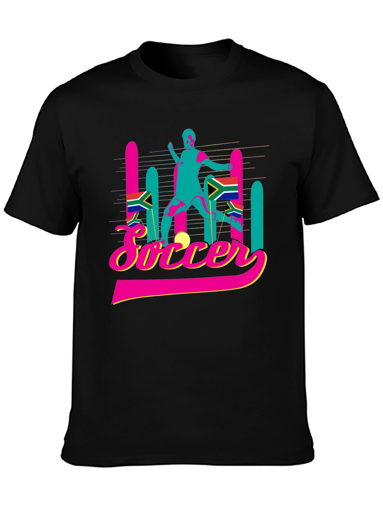 Soccer Graphic Tee - South Africa Colors