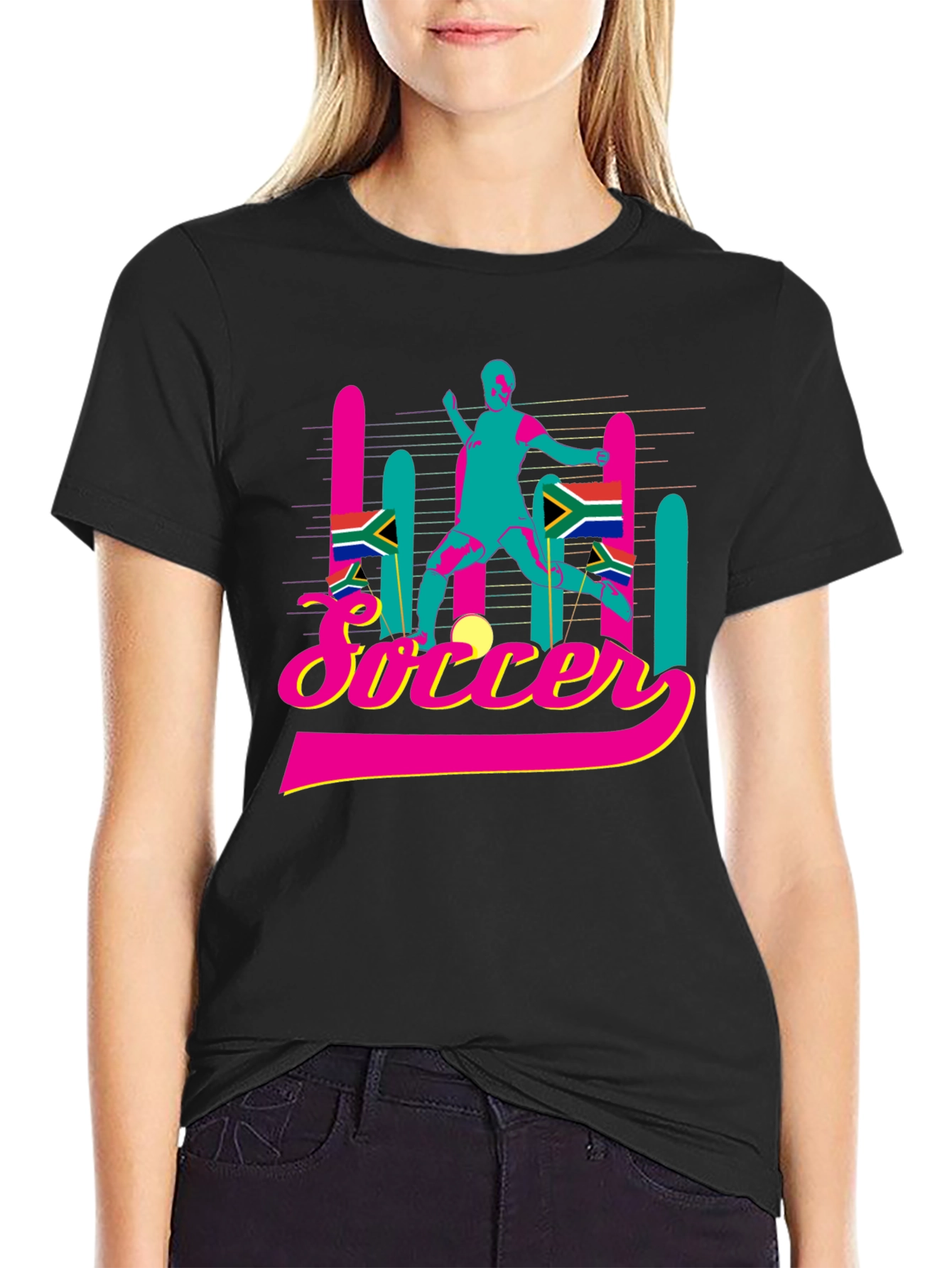 Soccer Graphic Tee - South Africa Colors