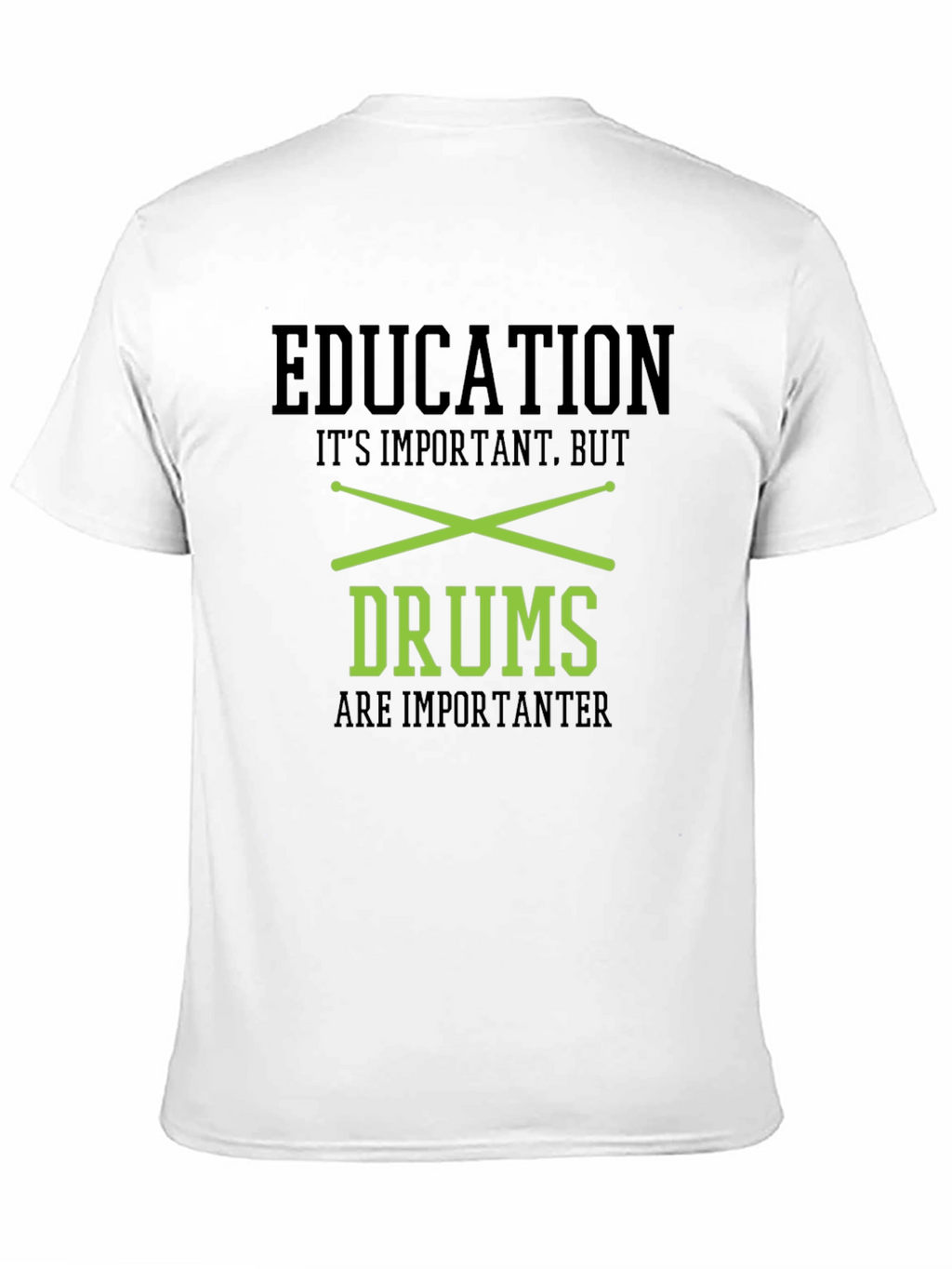 Education Drums T-Shirt - Black
