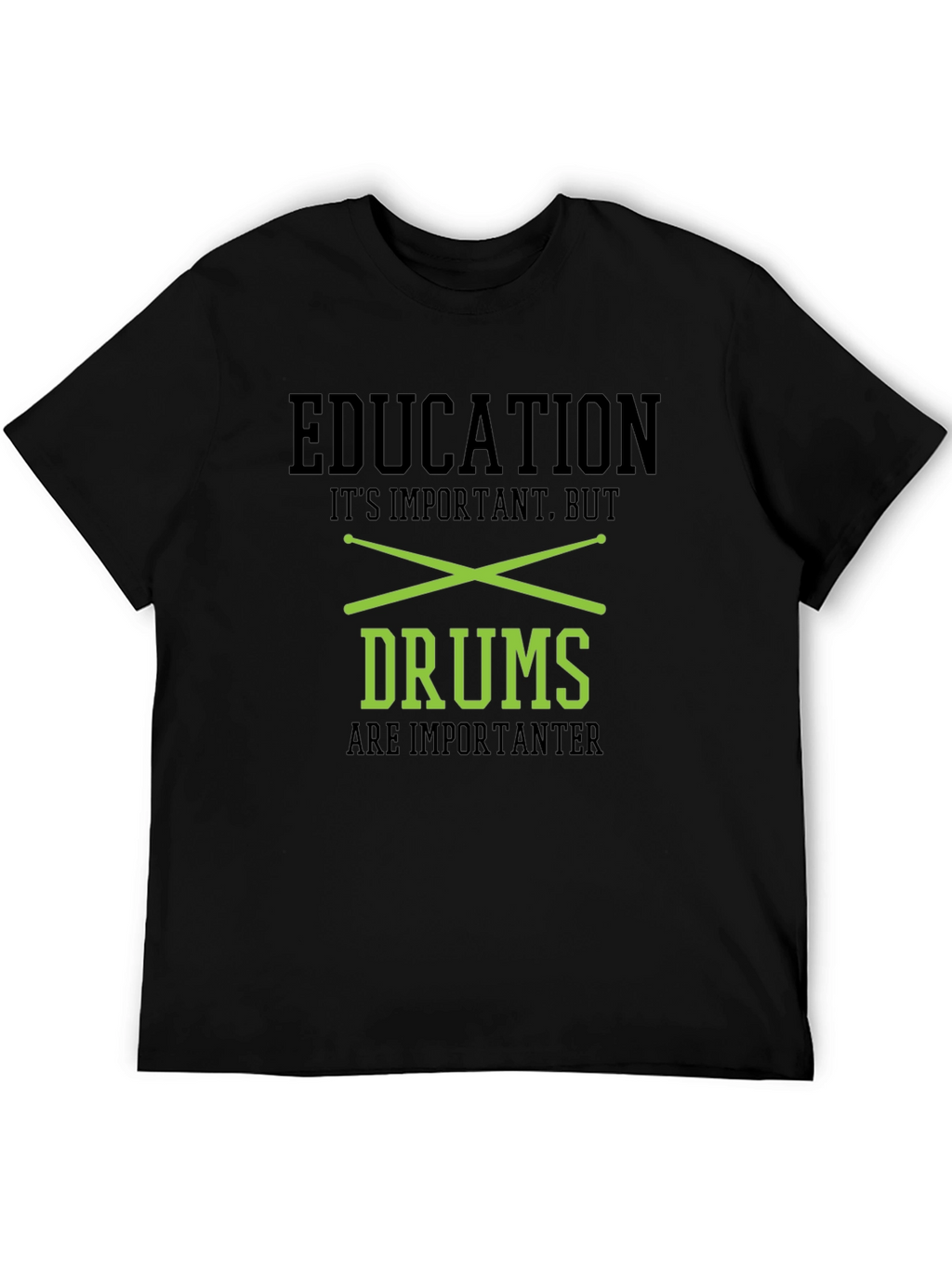 Education Drums T-Shirt - Black