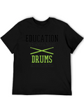 Education Drums T-Shirt - Black