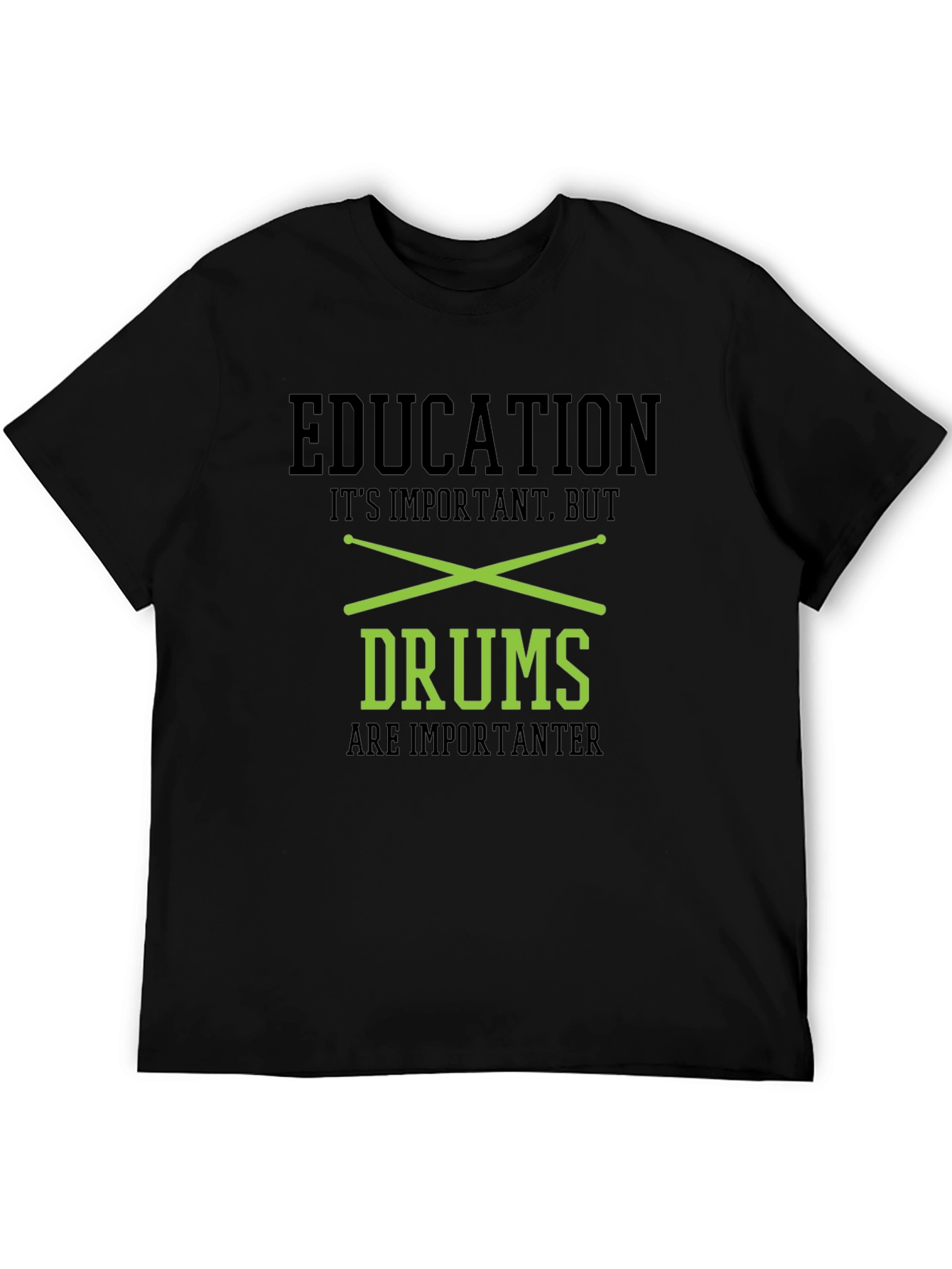 Education Drums T-Shirt - Black