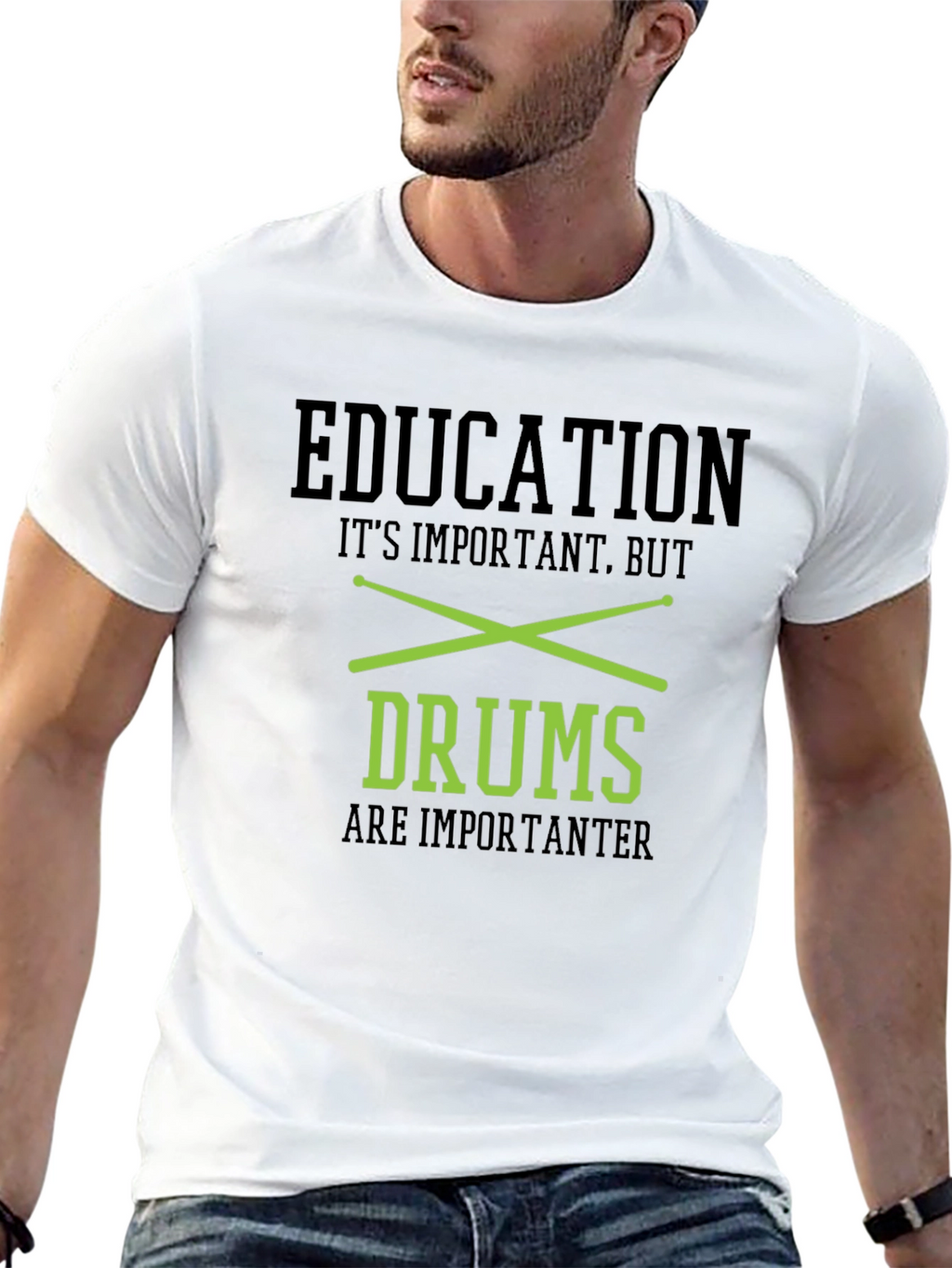 Education Drums T-Shirt - Black