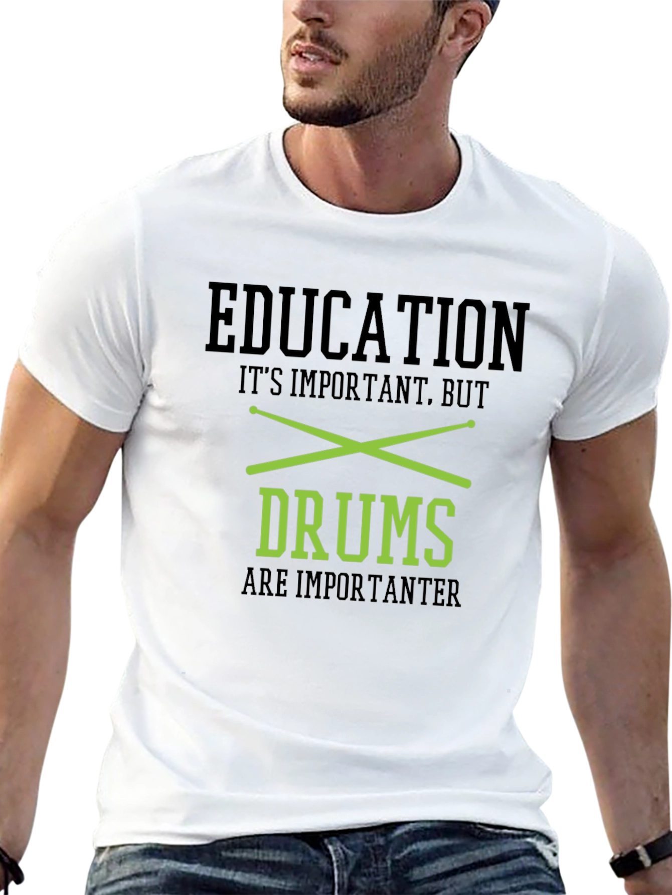 Education Drums T-Shirt - Black
