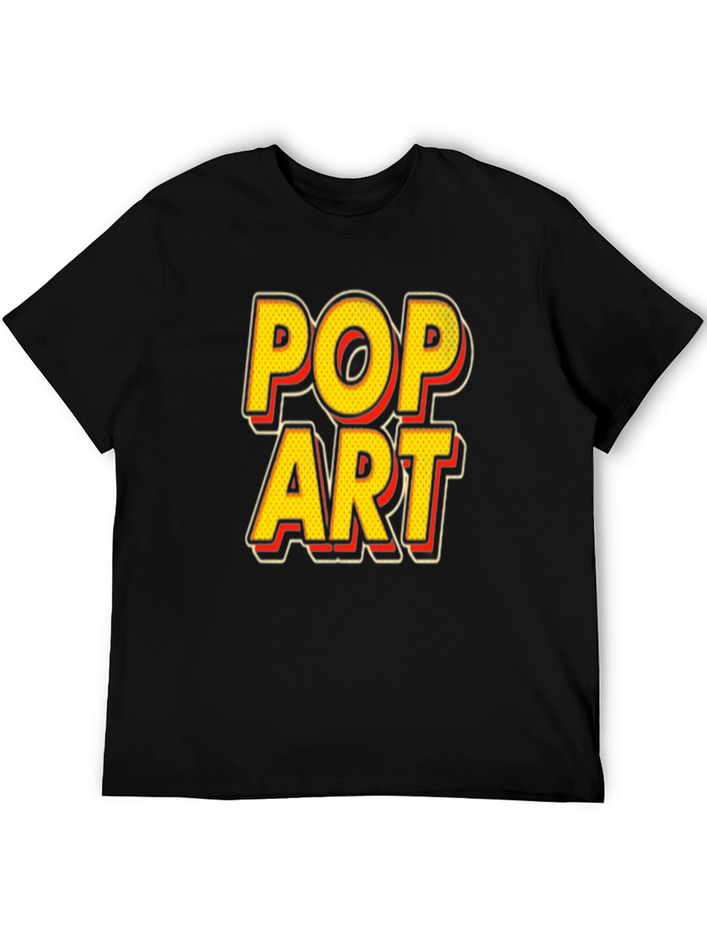 Pop Art Graphic Black T-Shirt - Unique Design Tee