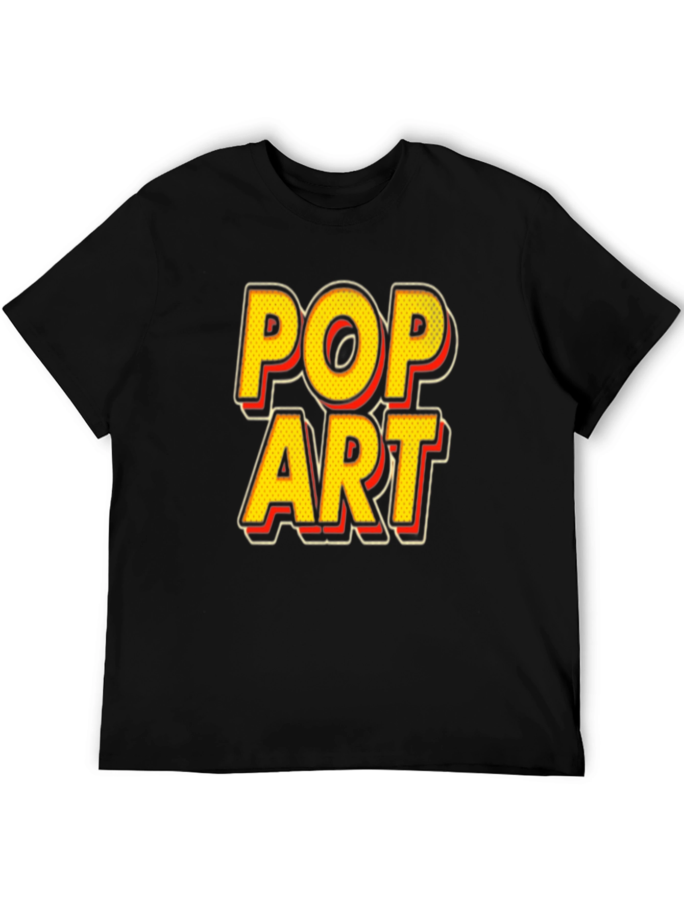 Pop Art Graphic Black T-Shirt - Unique Design Tee