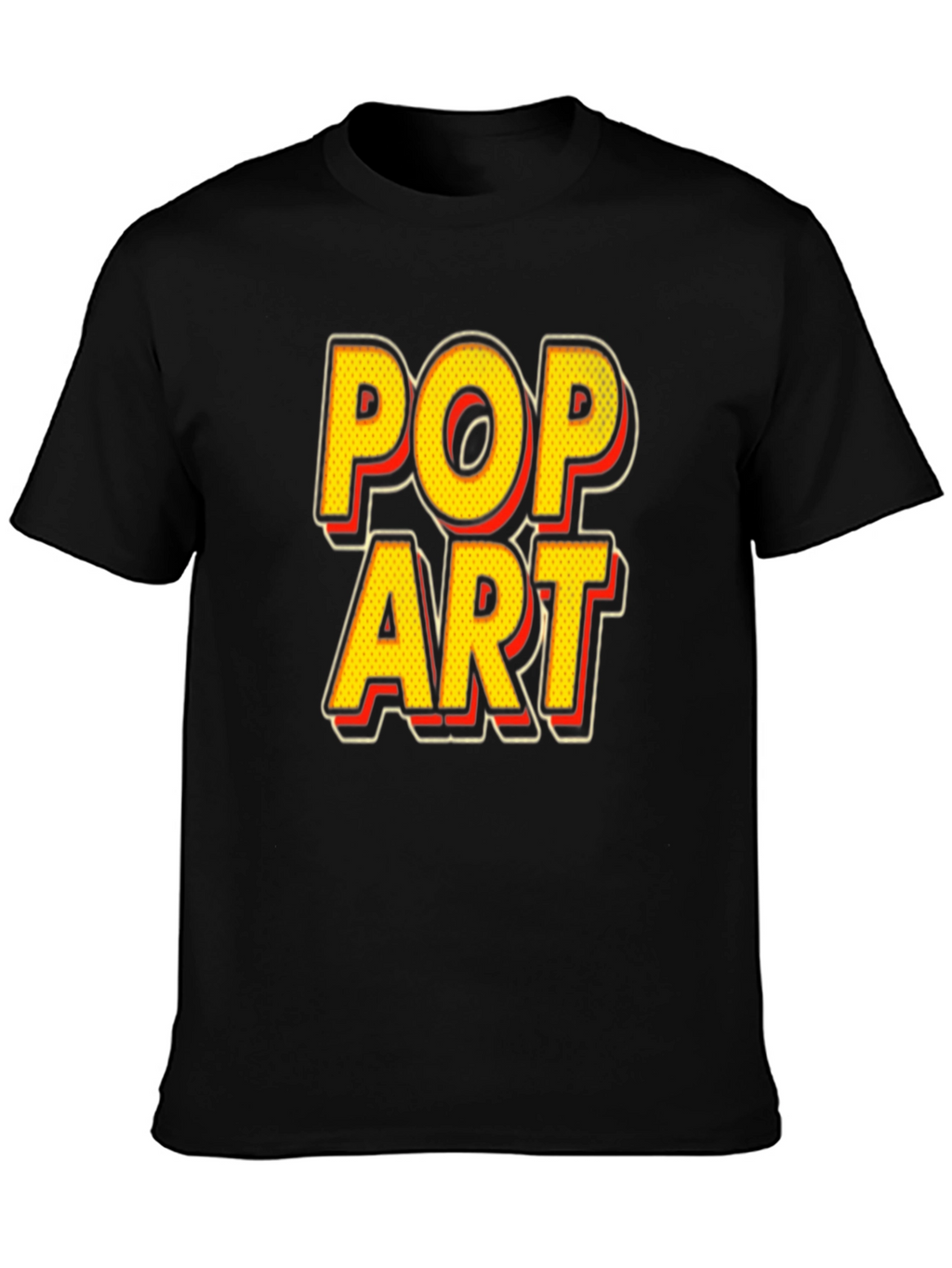 Pop Art Graphic Black T-Shirt - Unique Design Tee