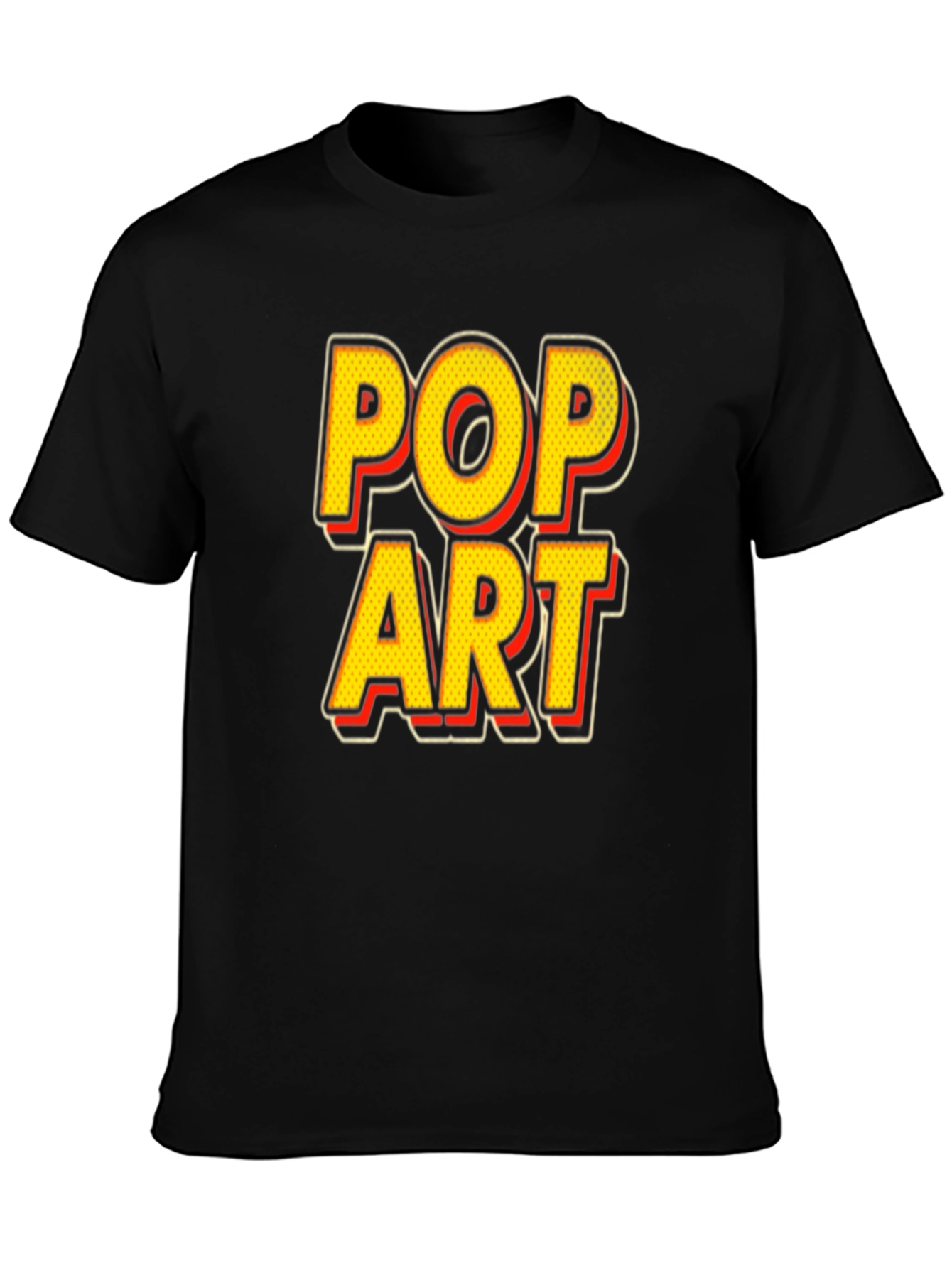 Pop Art Graphic Black T-Shirt - Unique Design Tee