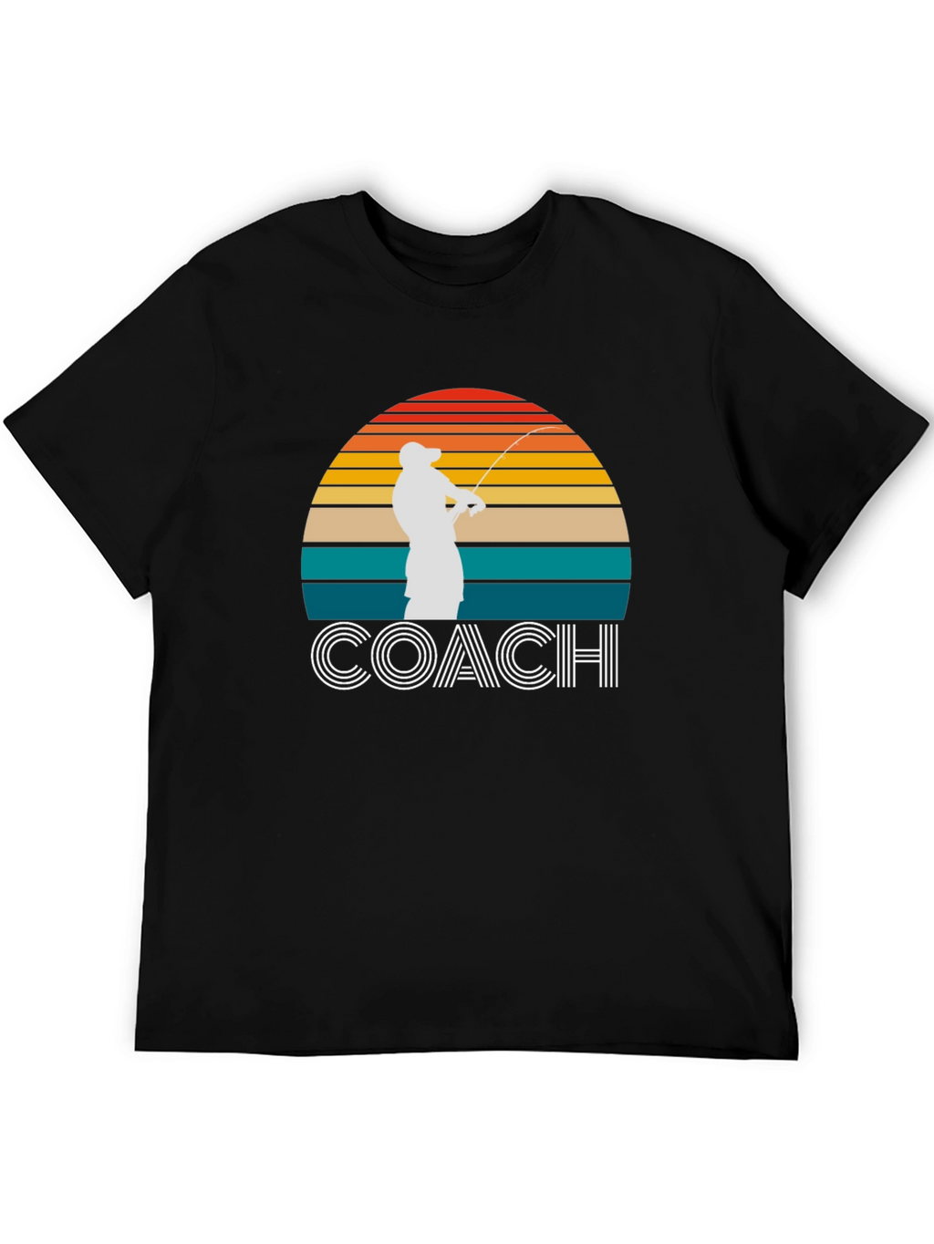 Coach Fishing T-Shirt - Sunset Graphic Tee