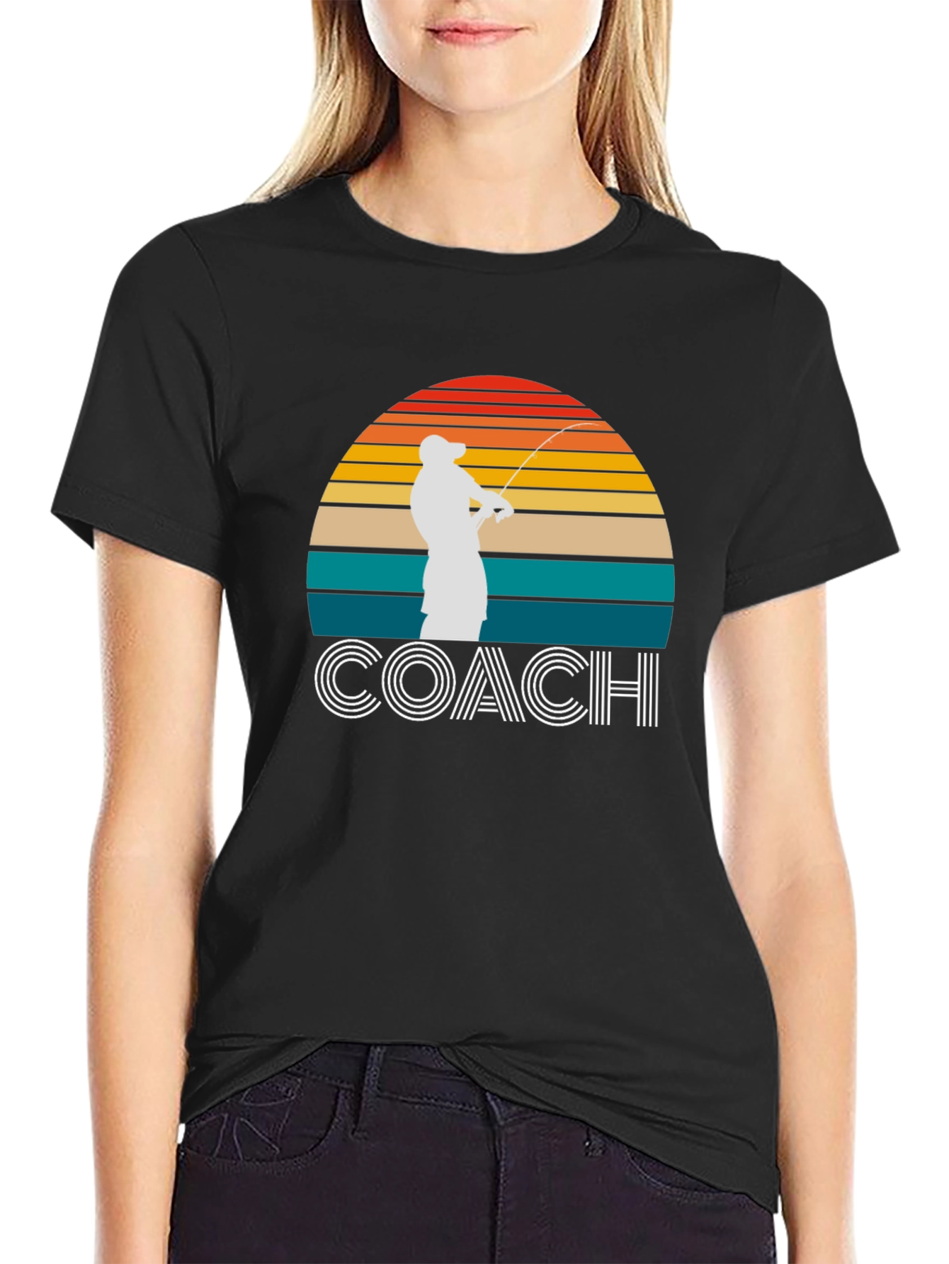 Coach Fishing T-Shirt - Sunset Graphic Tee