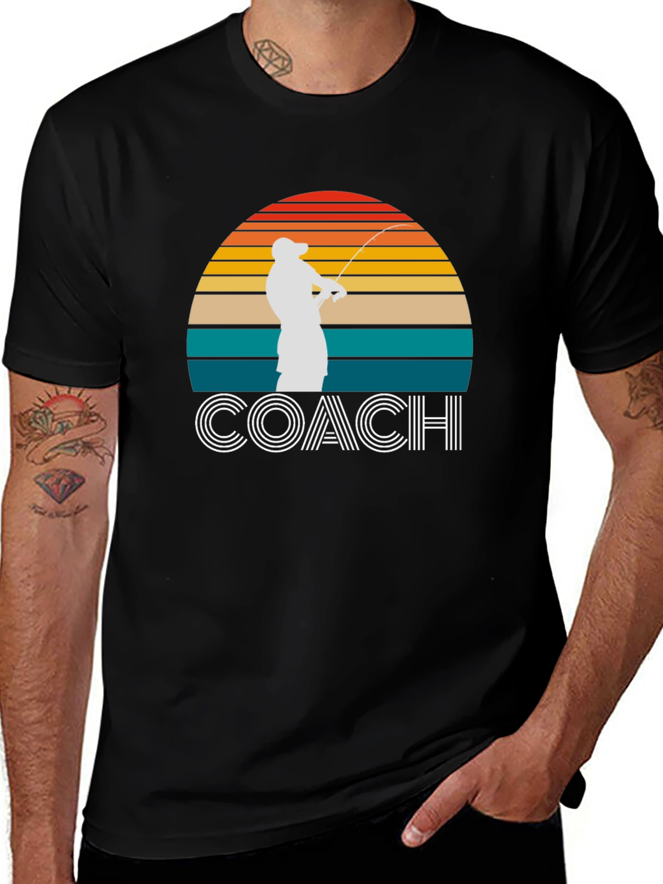 Coach Fishing T-Shirt - Sunset Graphic Tee