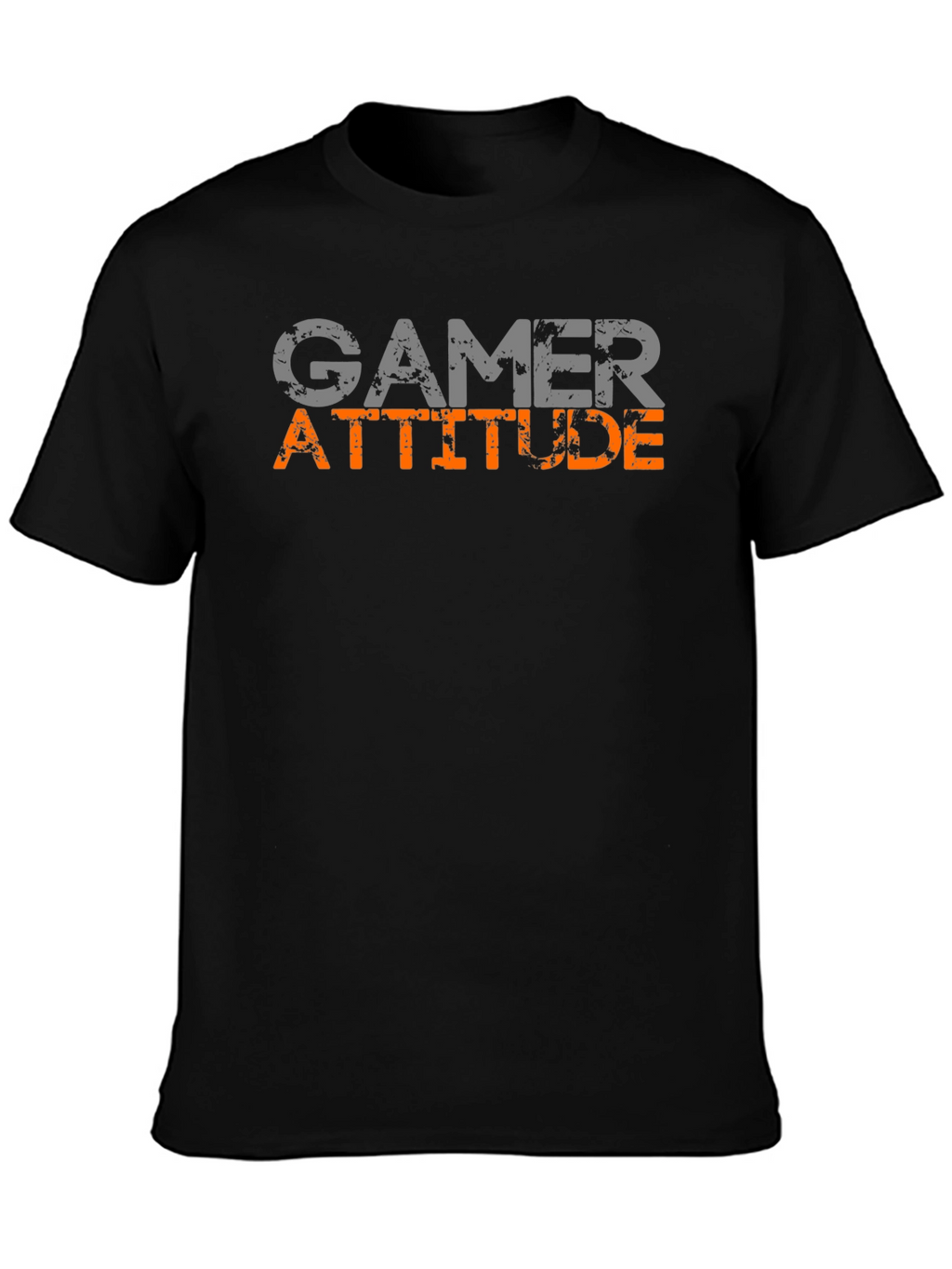 Gamer Attitude Graphic Tee - Black