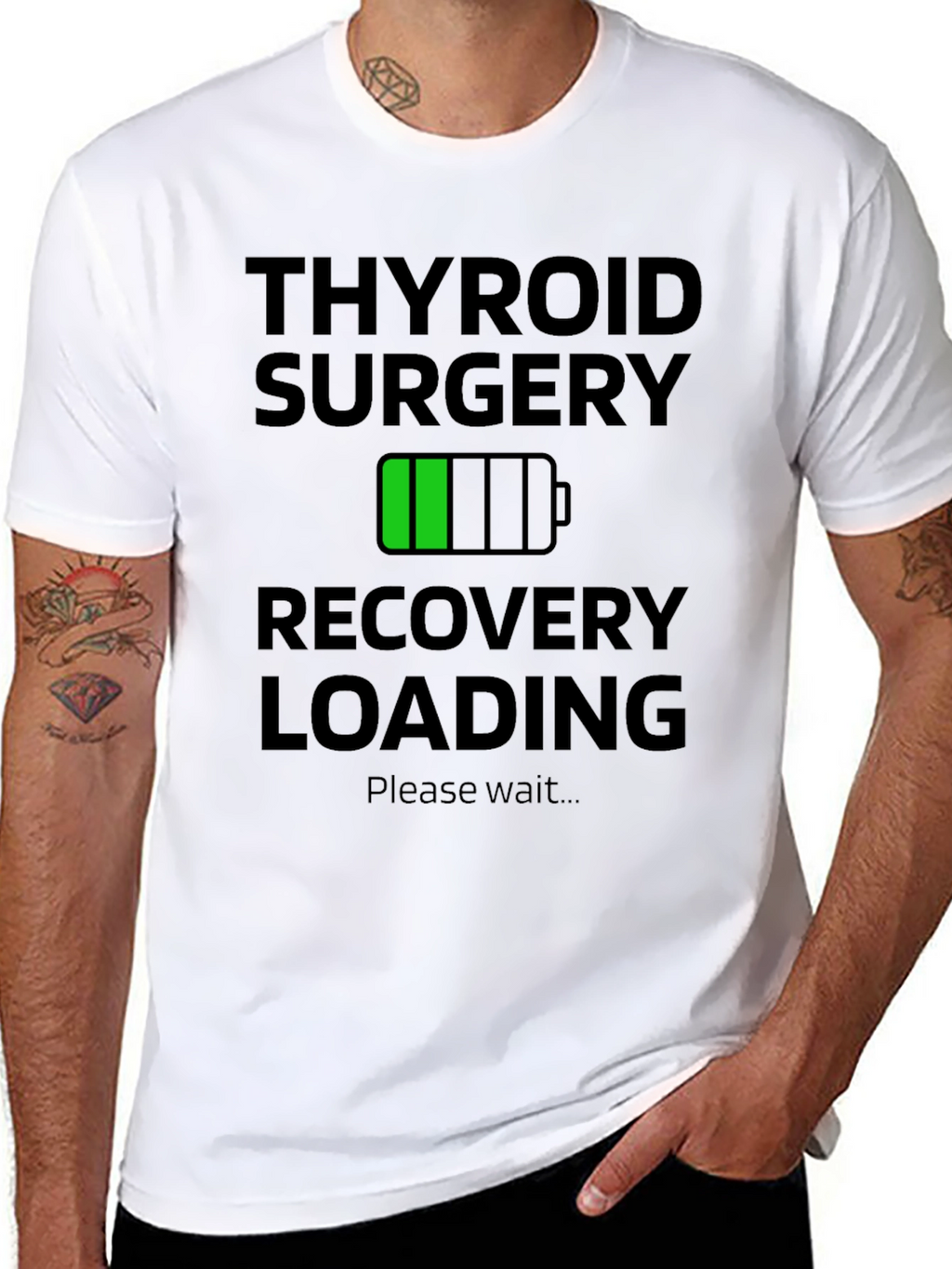Thyroid Surgery Recovery Loading T-Shirt