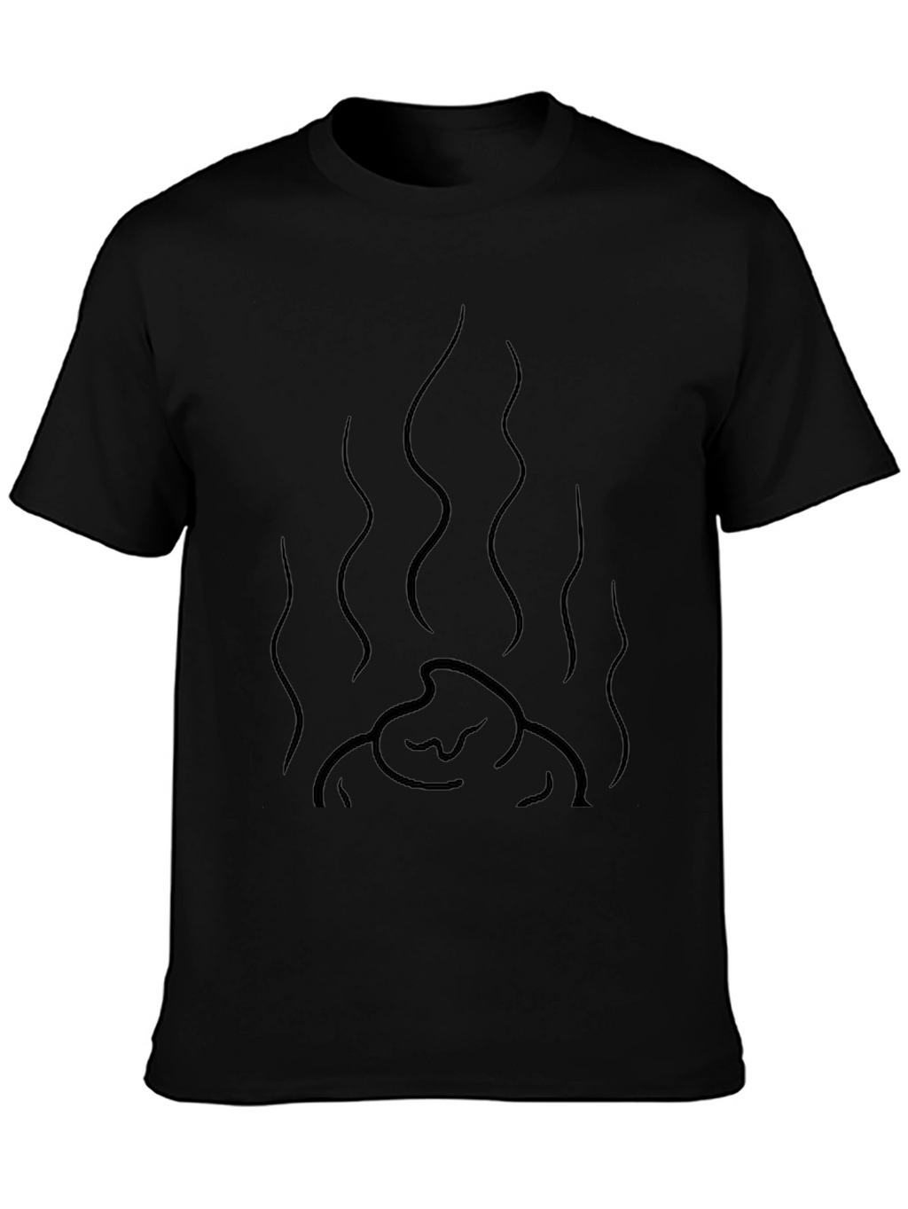 Mens Black Graphic Tee - Funny Smelly Poop Design