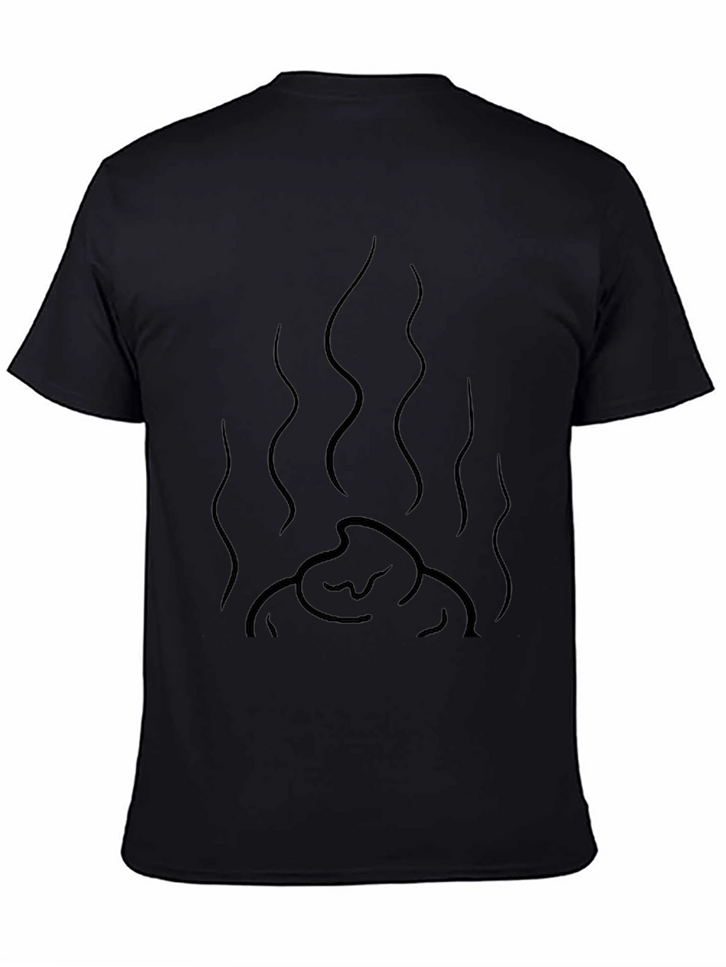 Mens Black Graphic Tee - Funny Smelly Poop Design
