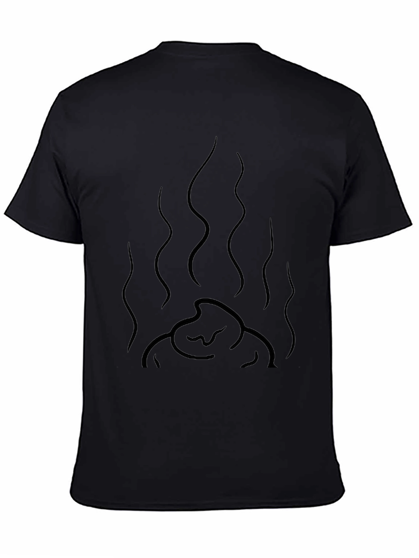 Mens Black Graphic Tee - Funny Smelly Poop Design