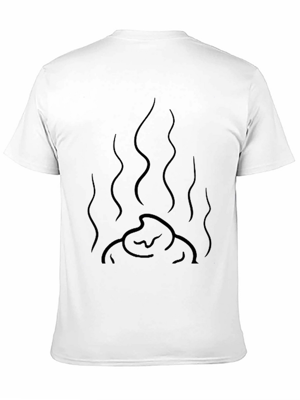 Mens Black Graphic Tee - Funny Smelly Poop Design